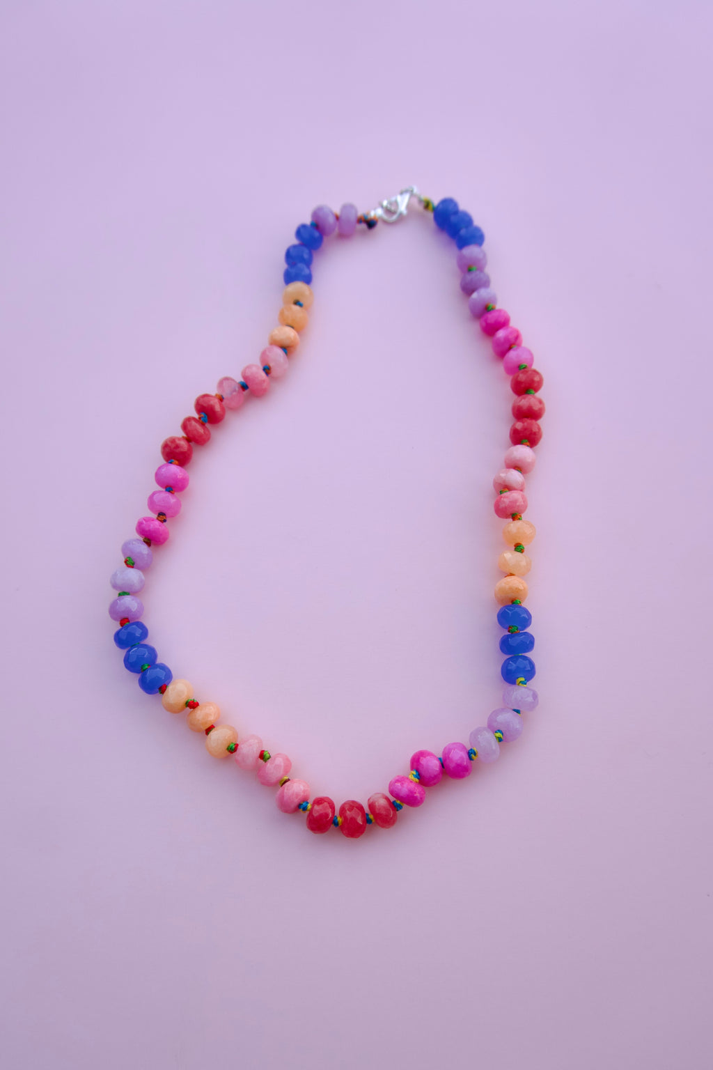 Blues, peaches and pinks