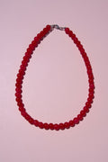 Ruby Red beaded necklace