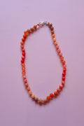 Orange ombré gemstone necklace