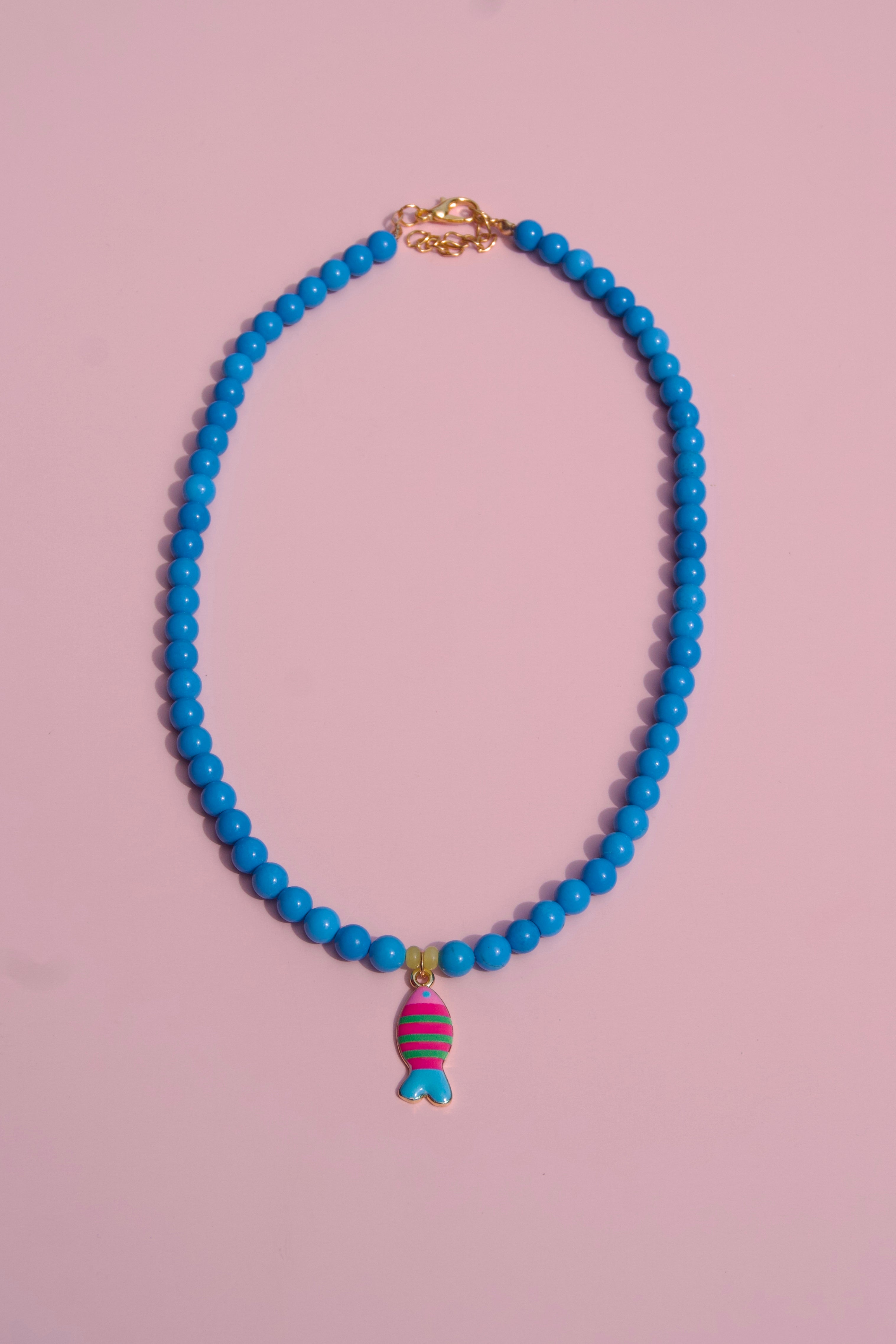 The turquoise fish necklace
