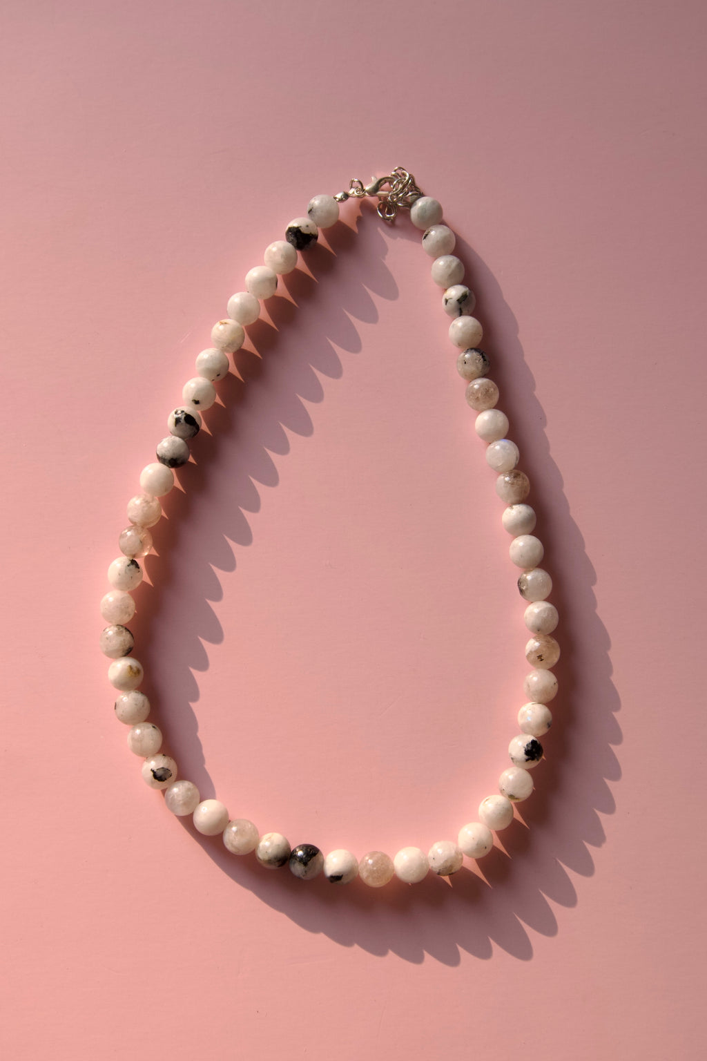 Natural marbled necklace