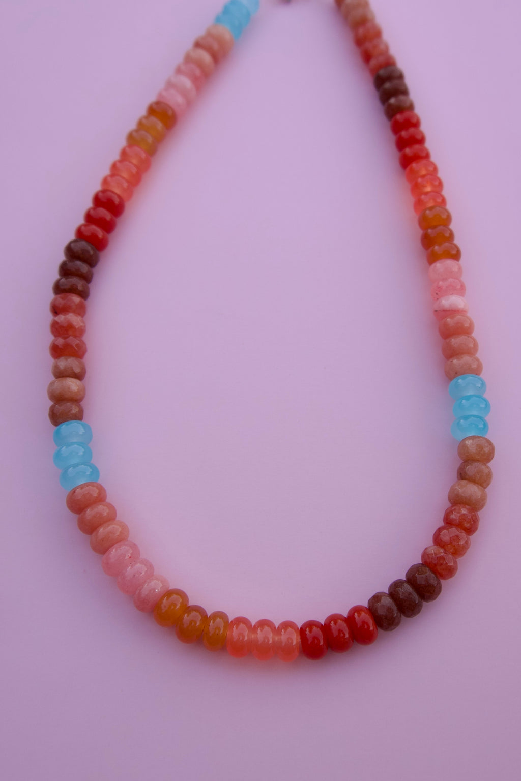 Earth tone multicolor necklace