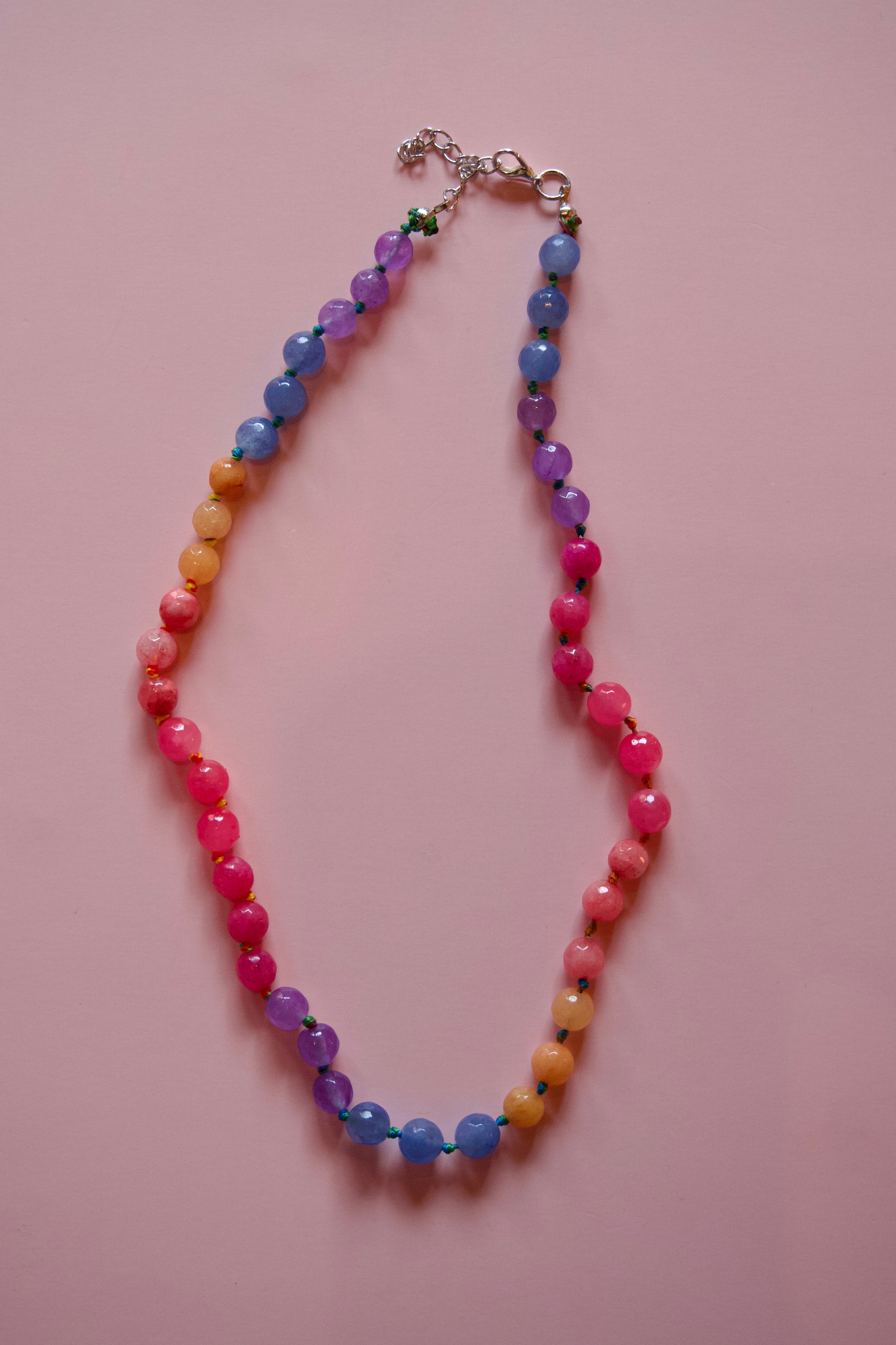 Pink+Purple+orange dream necklace