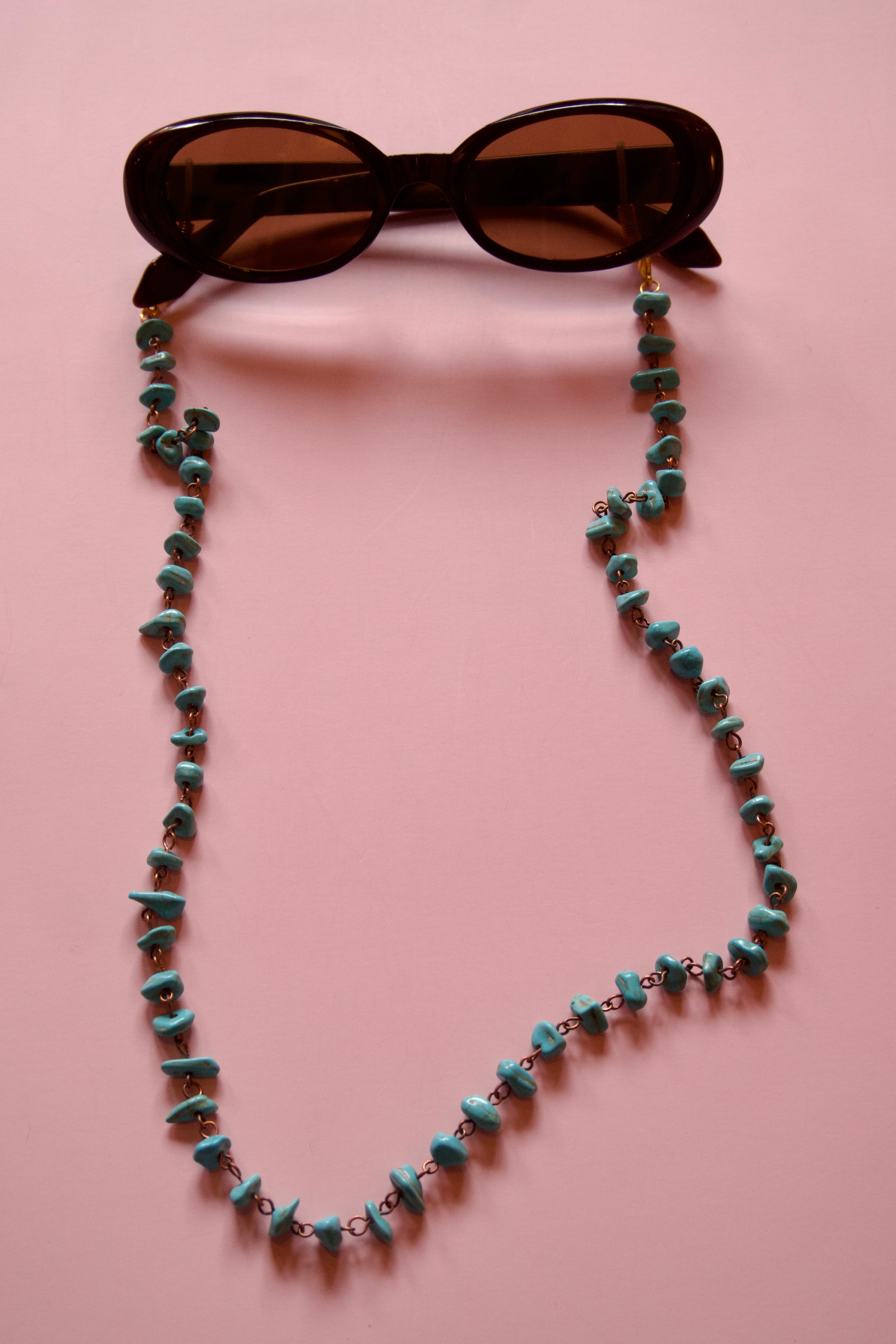 Turquoise glasses chain/necklace