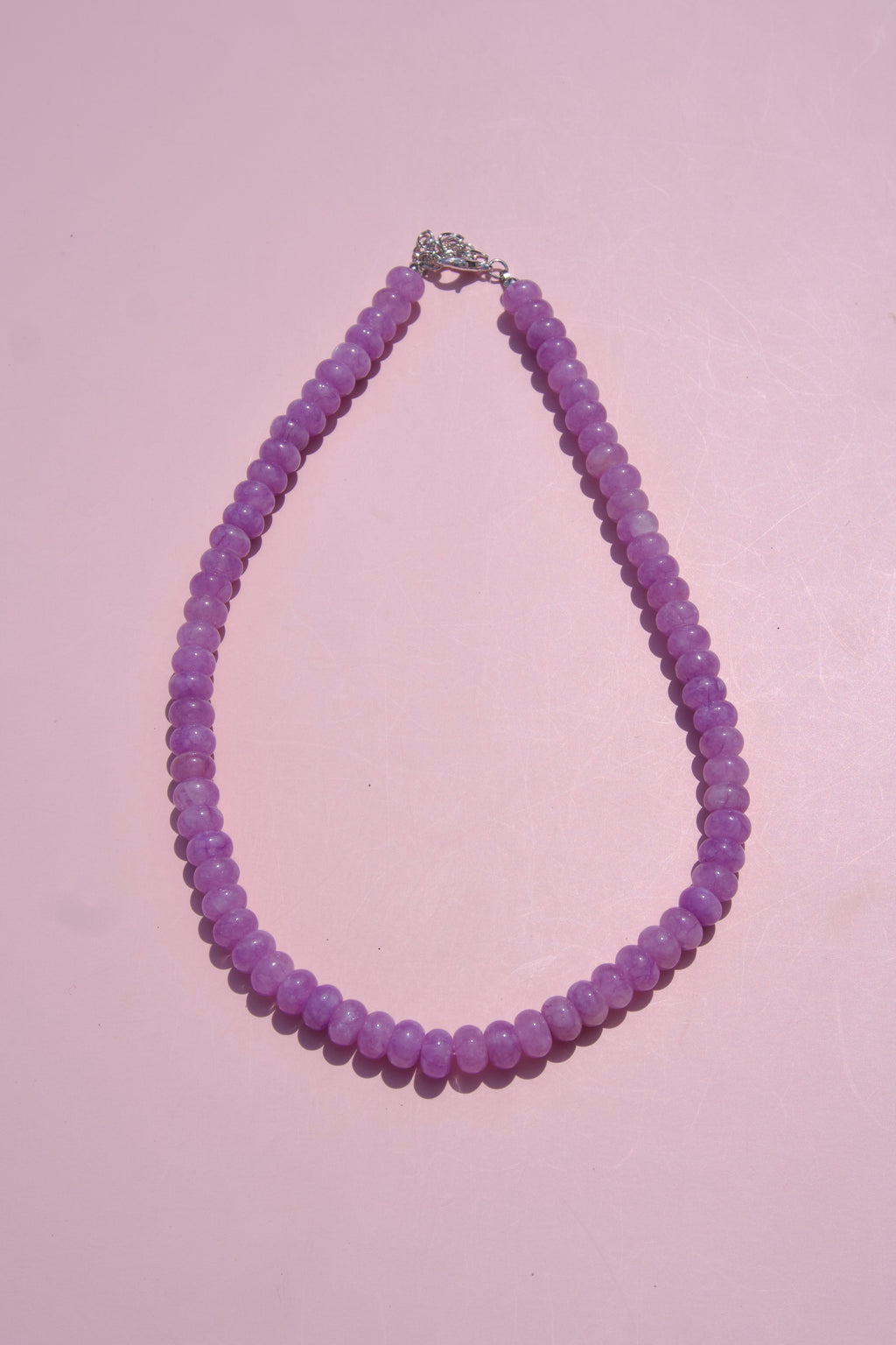 Lavender beaded necklace