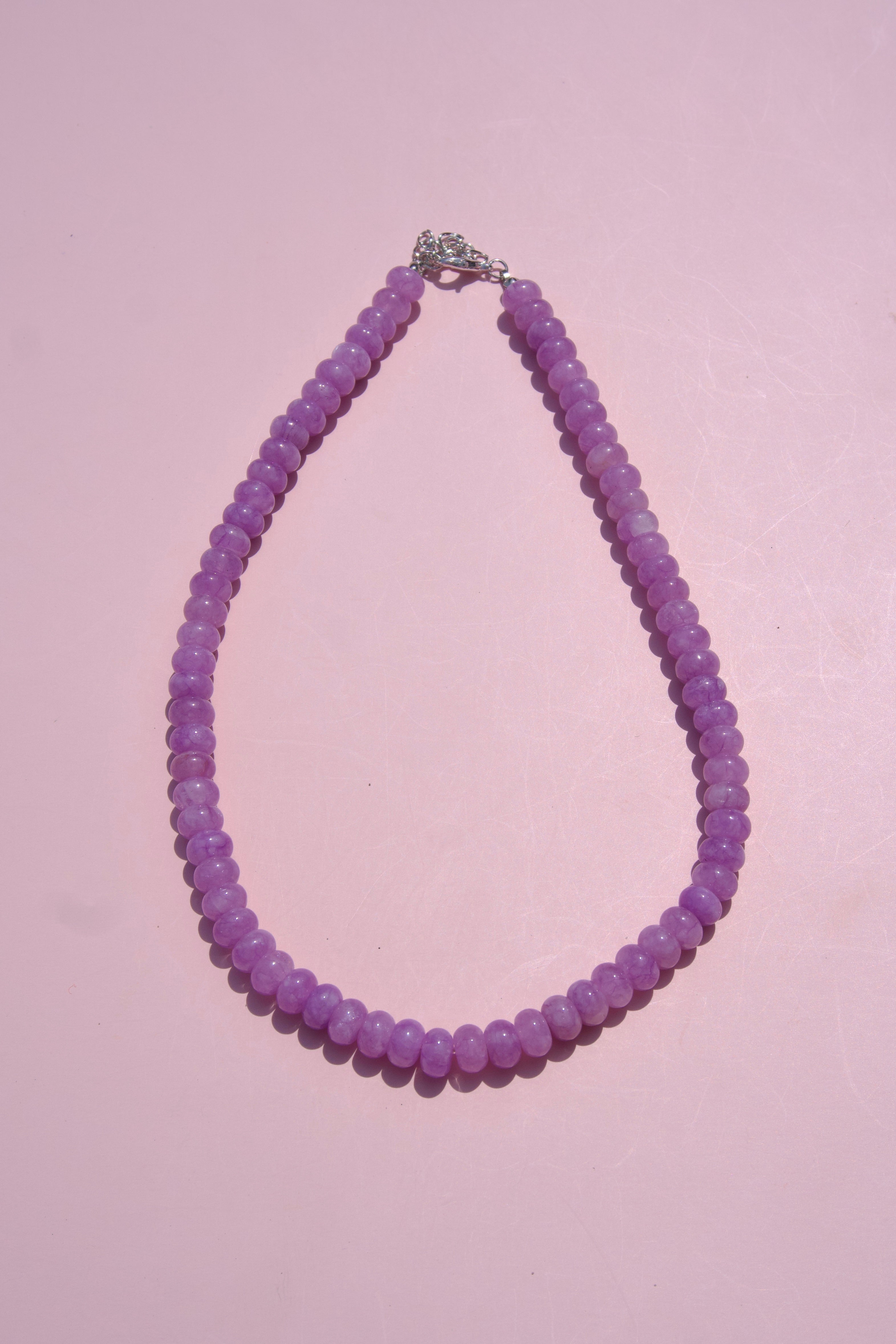 Lavender beaded necklace