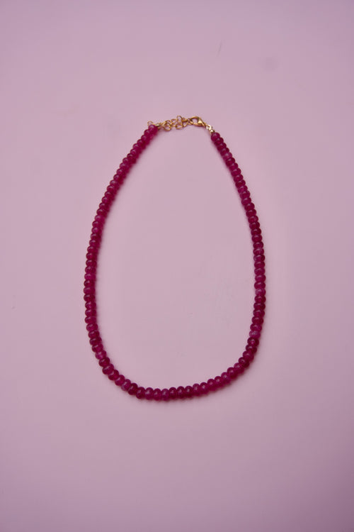 Berry beaded necklace