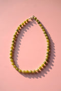Olive & lemon Jade necklace