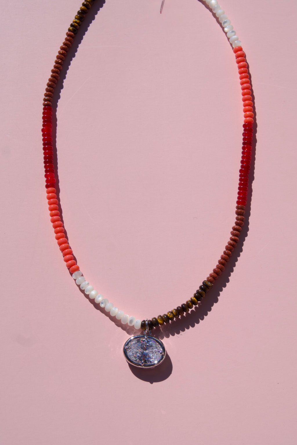 Autumn mix charm necklace