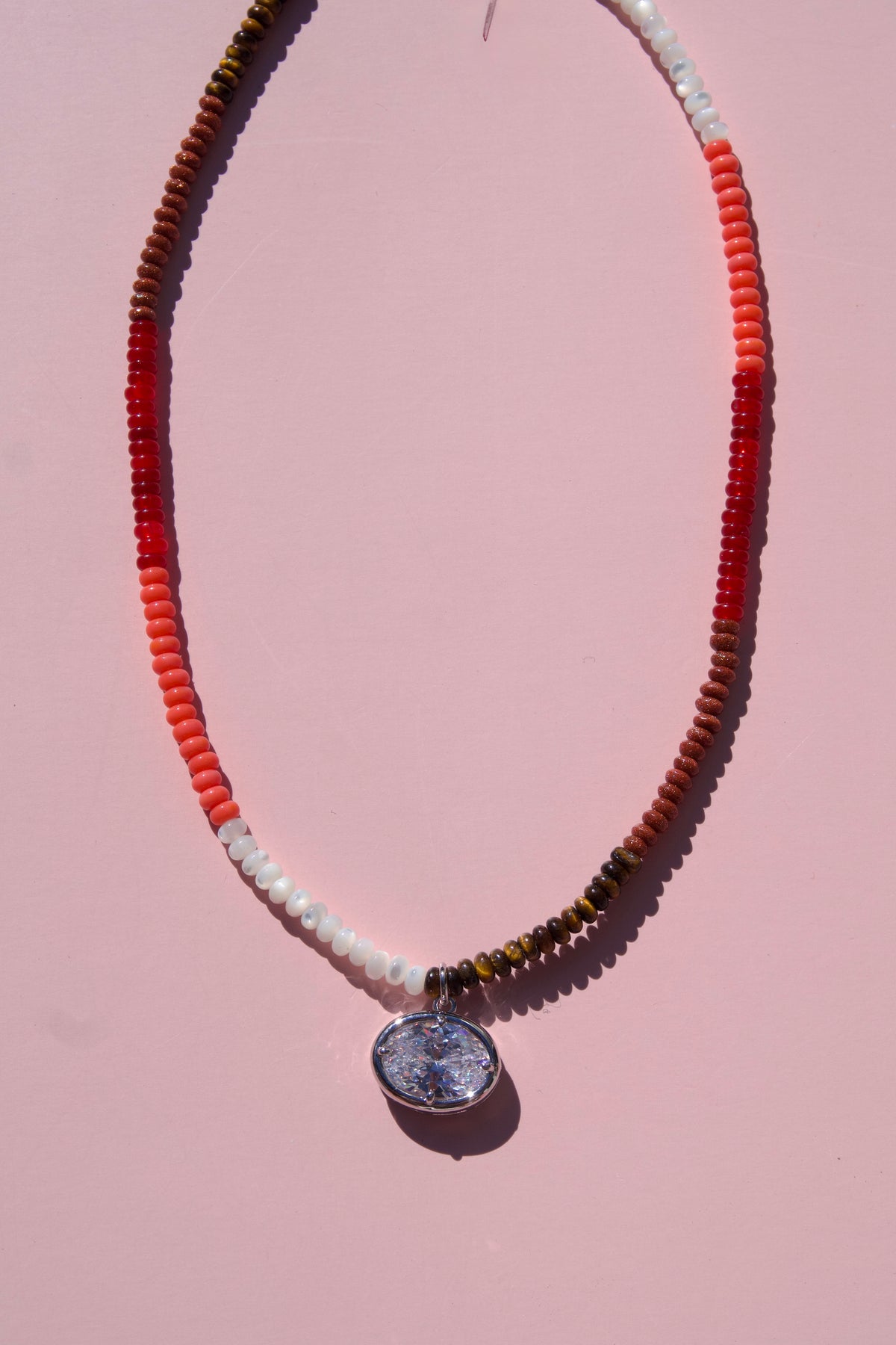 Autumn mix charm necklace