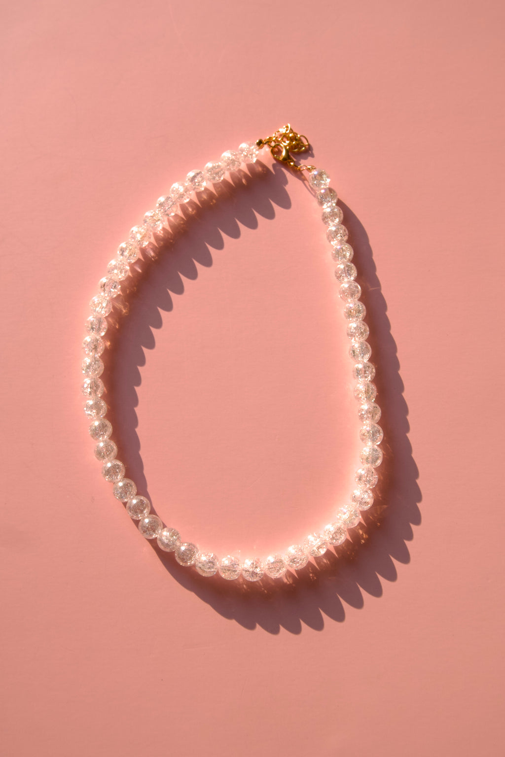 Clear super sparkly necklace