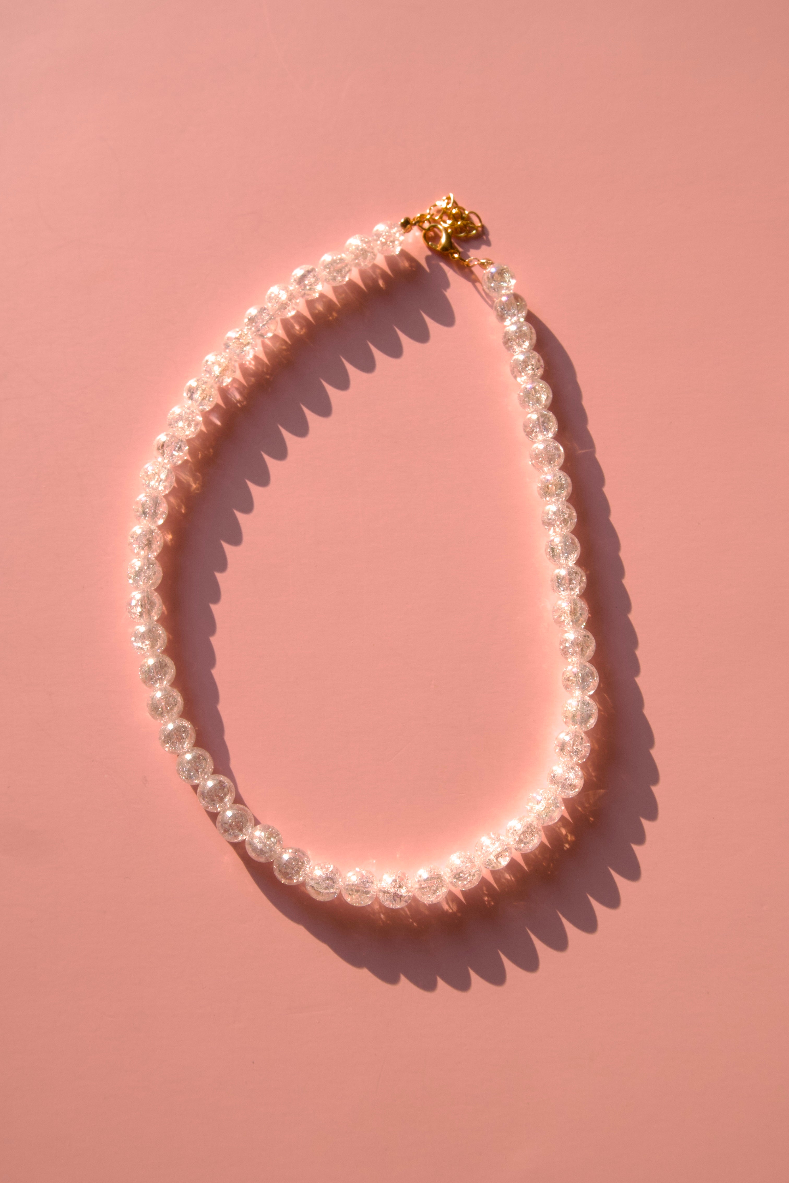 Clear super sparkly necklace