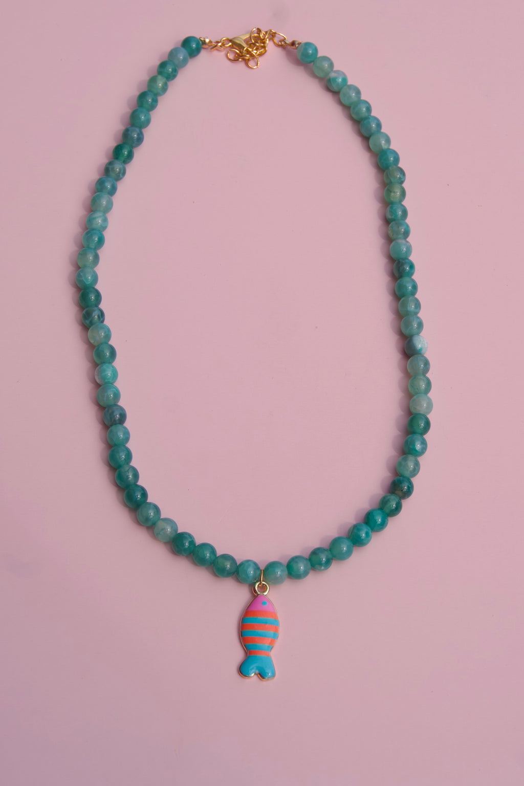 Jade fish necklace