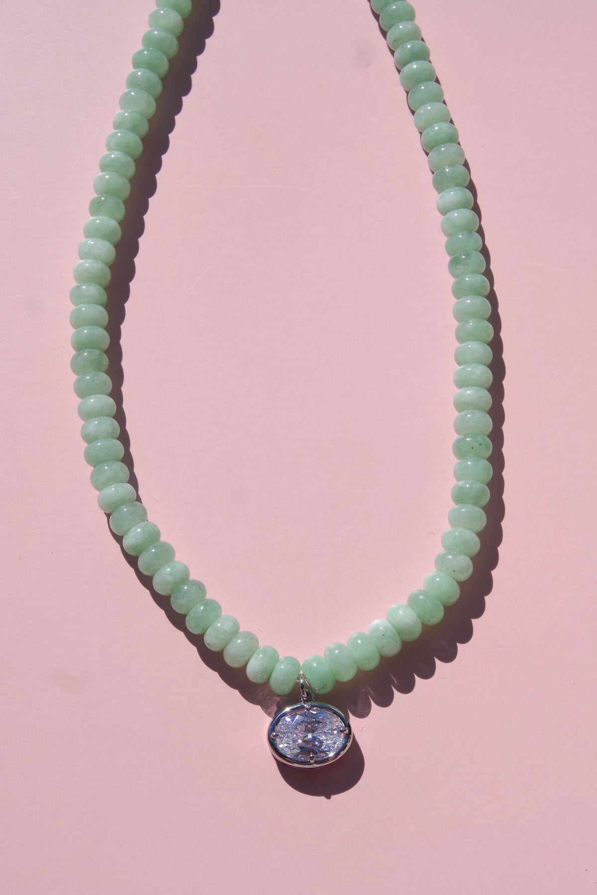 Mint charm necklace
