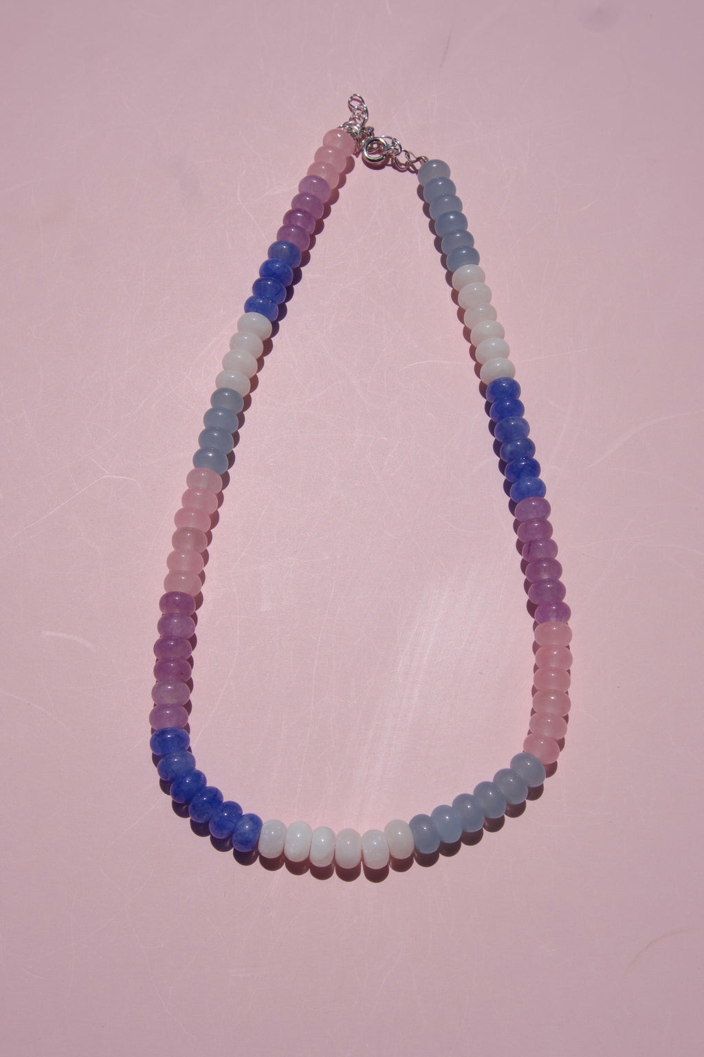 Blush, lavender & blue necklace