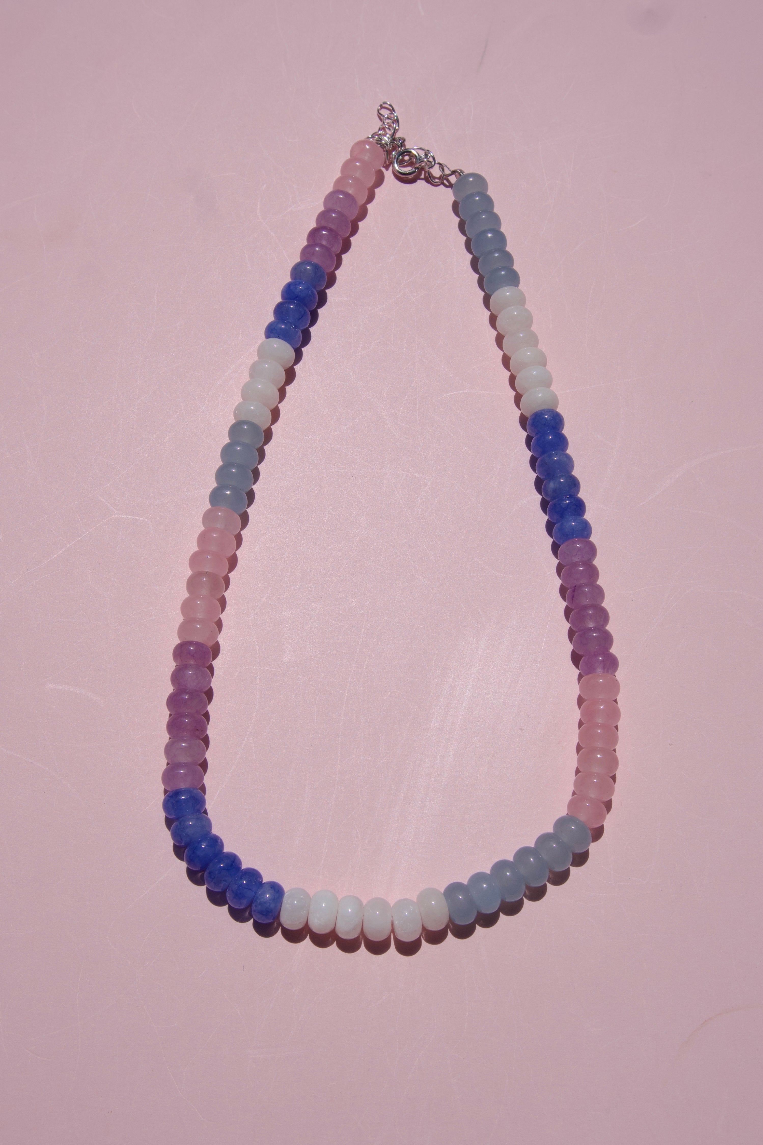 Blush, lavender & blue necklace