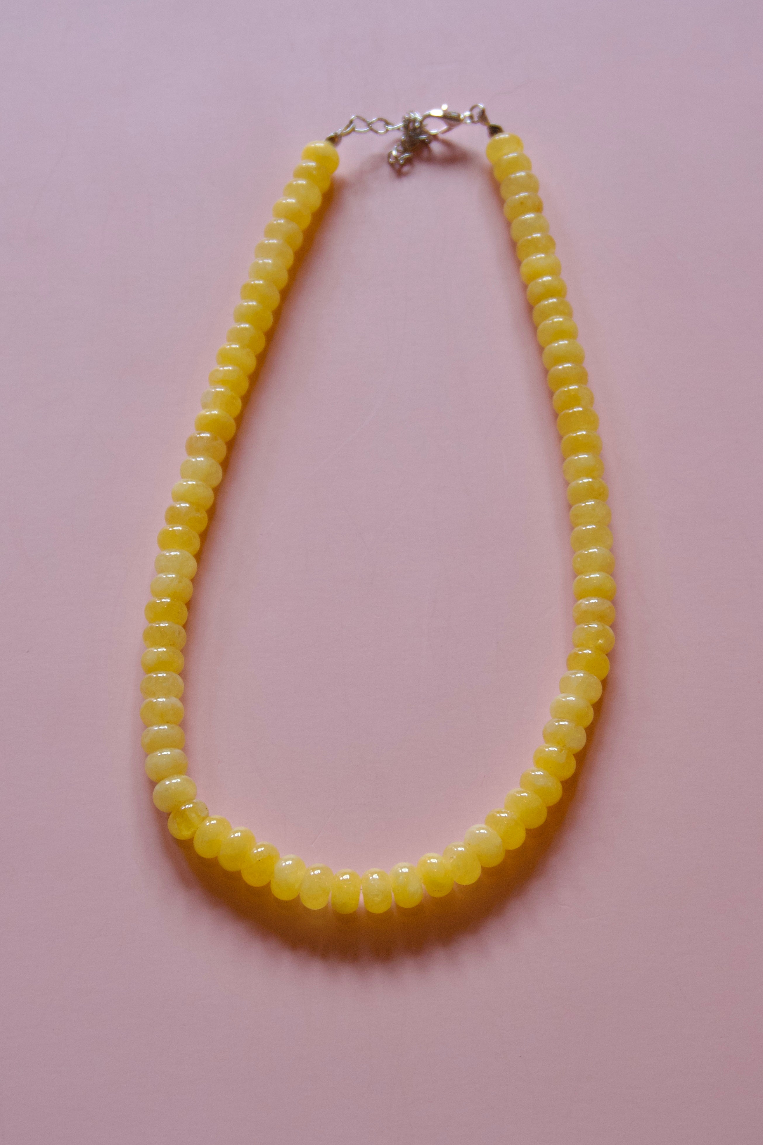 Yellow super sparkly necklace