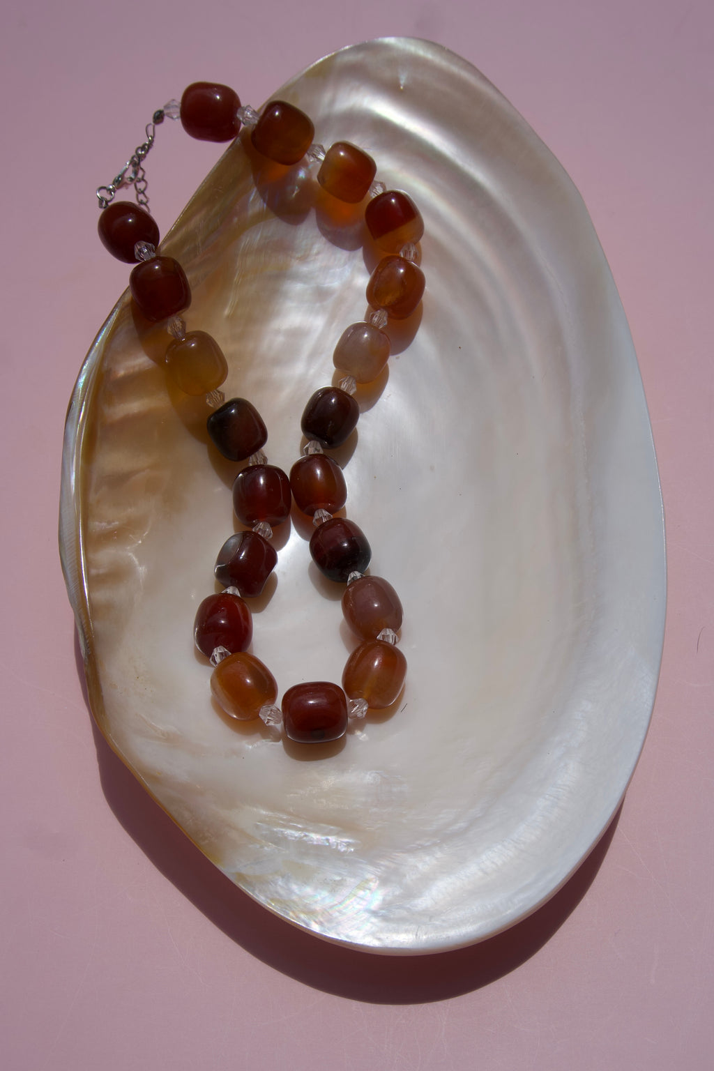Natural Carnelian beaded necklace