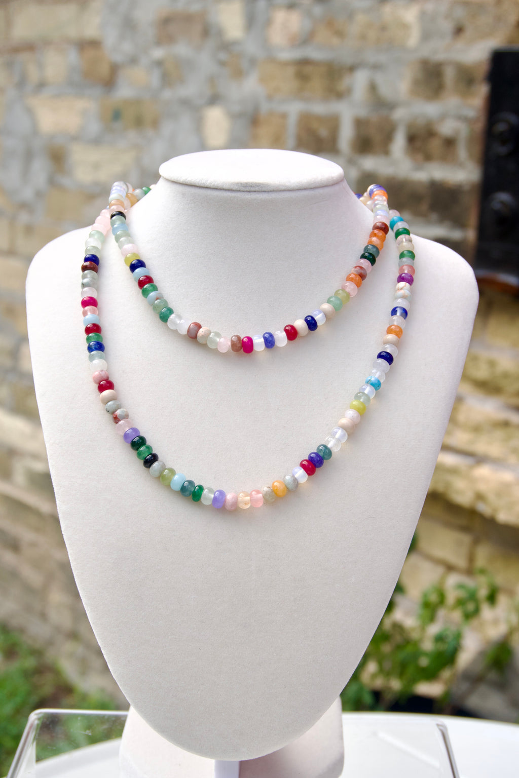 Multicolor gemstone necklace