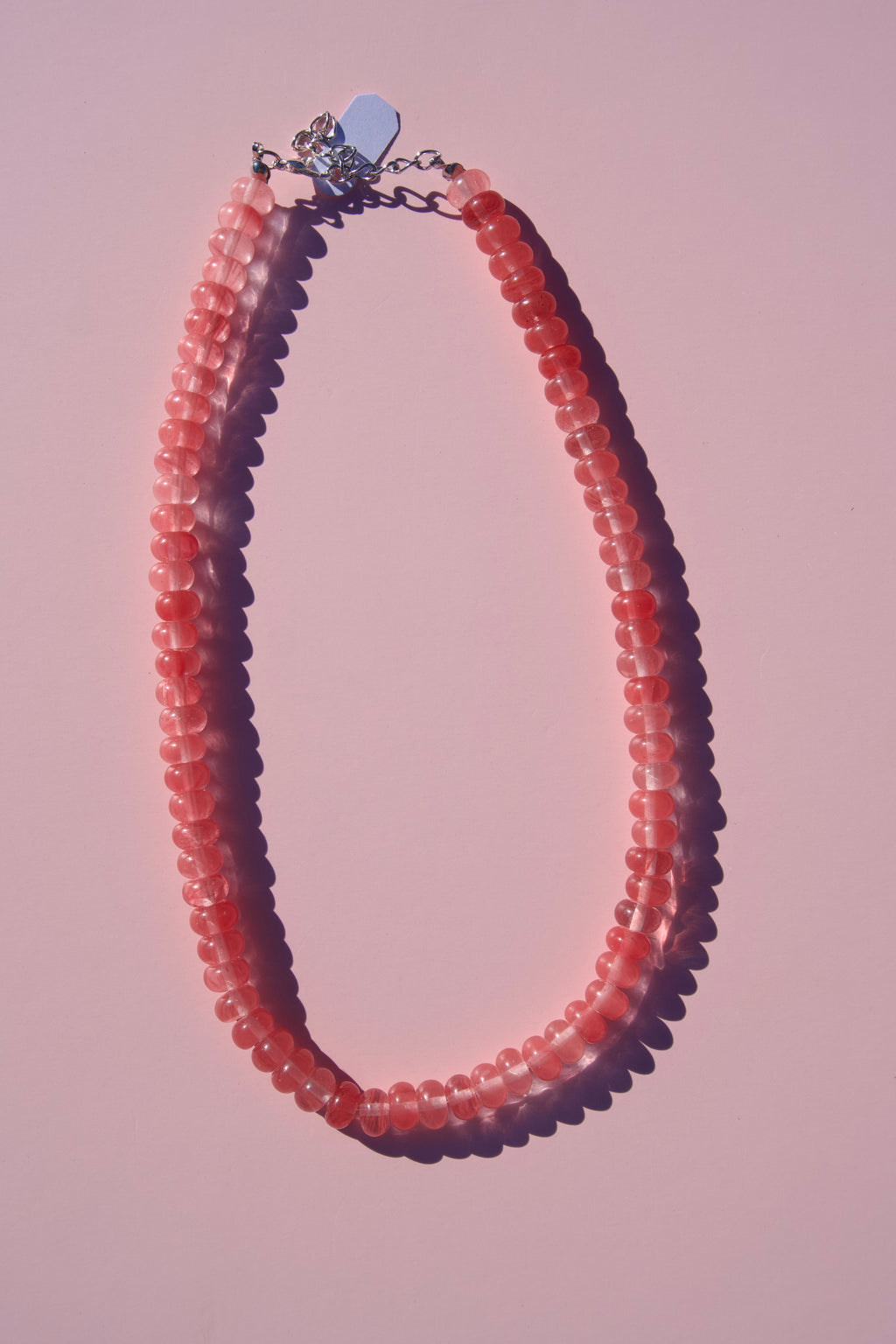Cherry quartz necklace