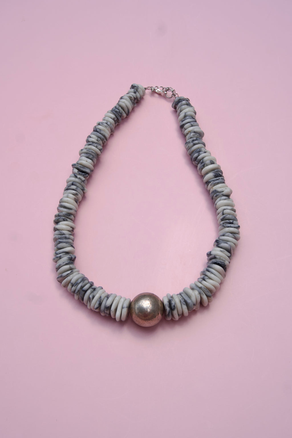 White Buffalo + silver necklace