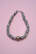 White Buffalo + silver necklace