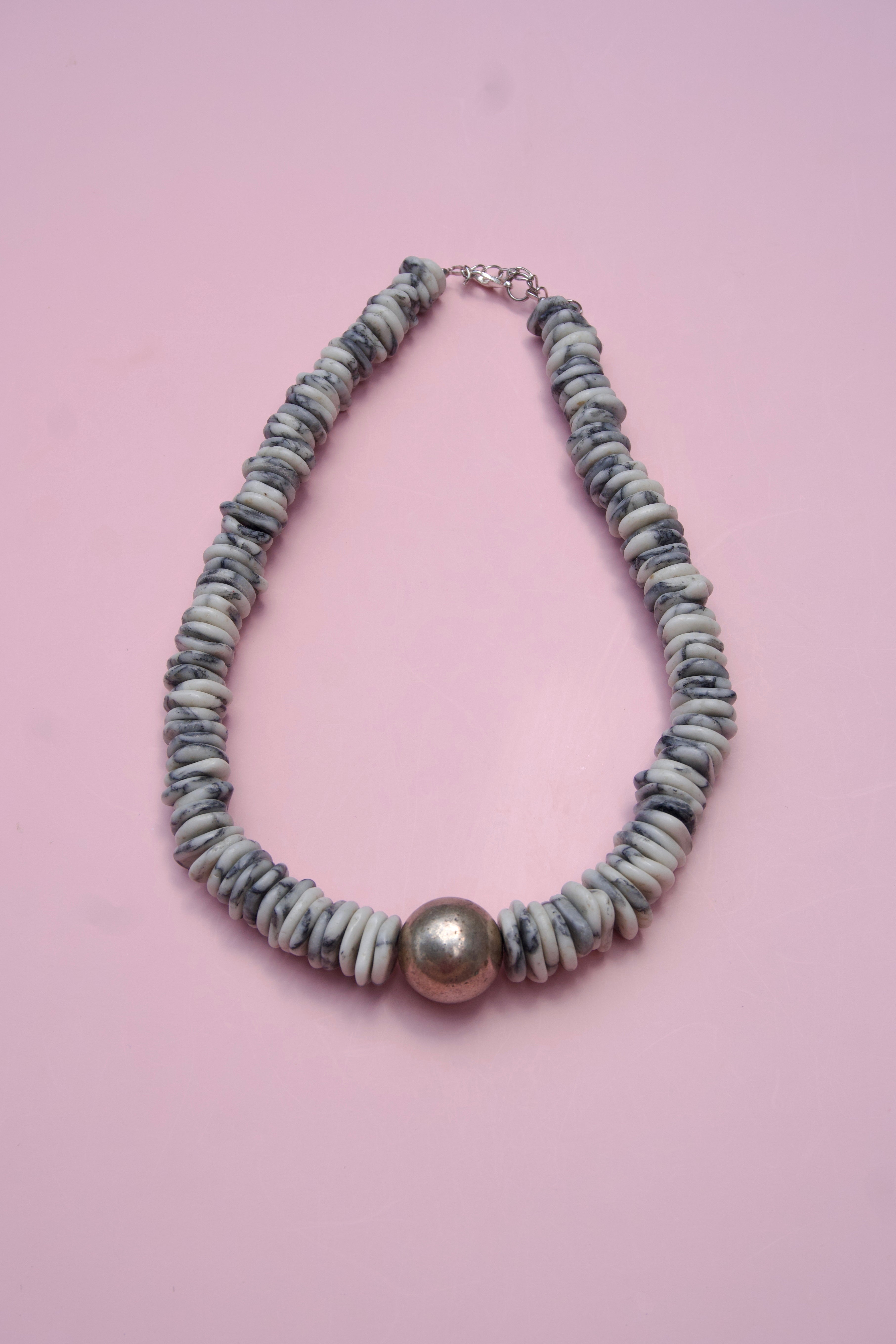 White Buffalo + silver necklace