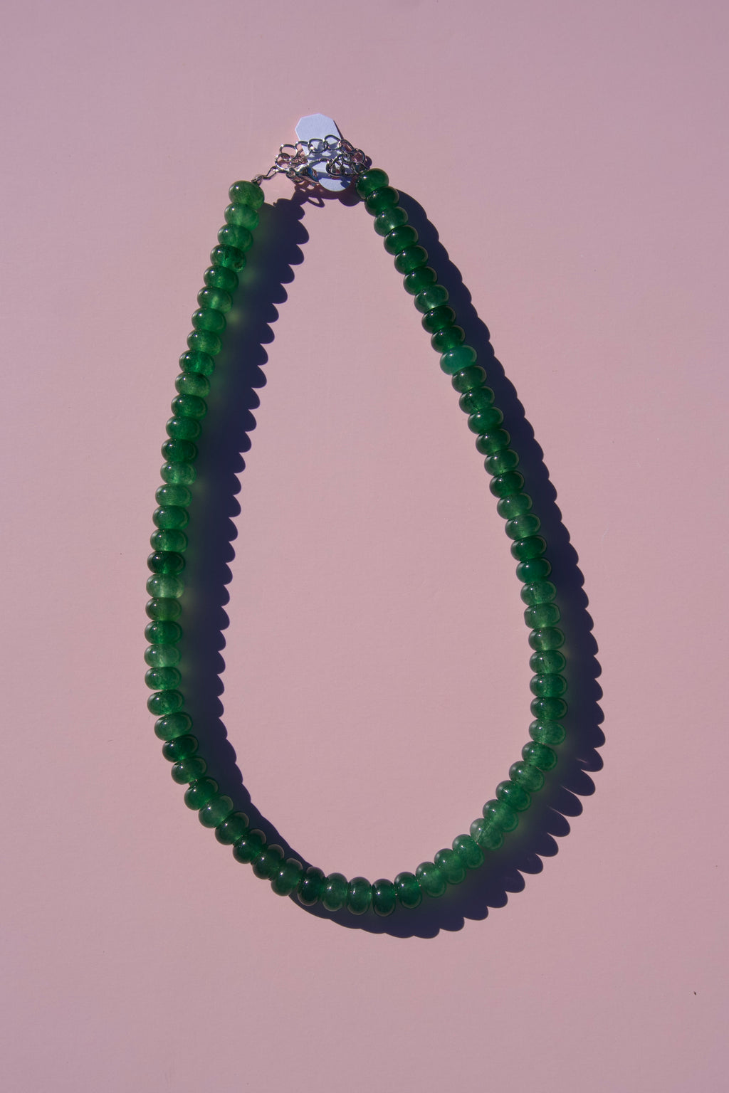 Kelly Green Beaded Necklace