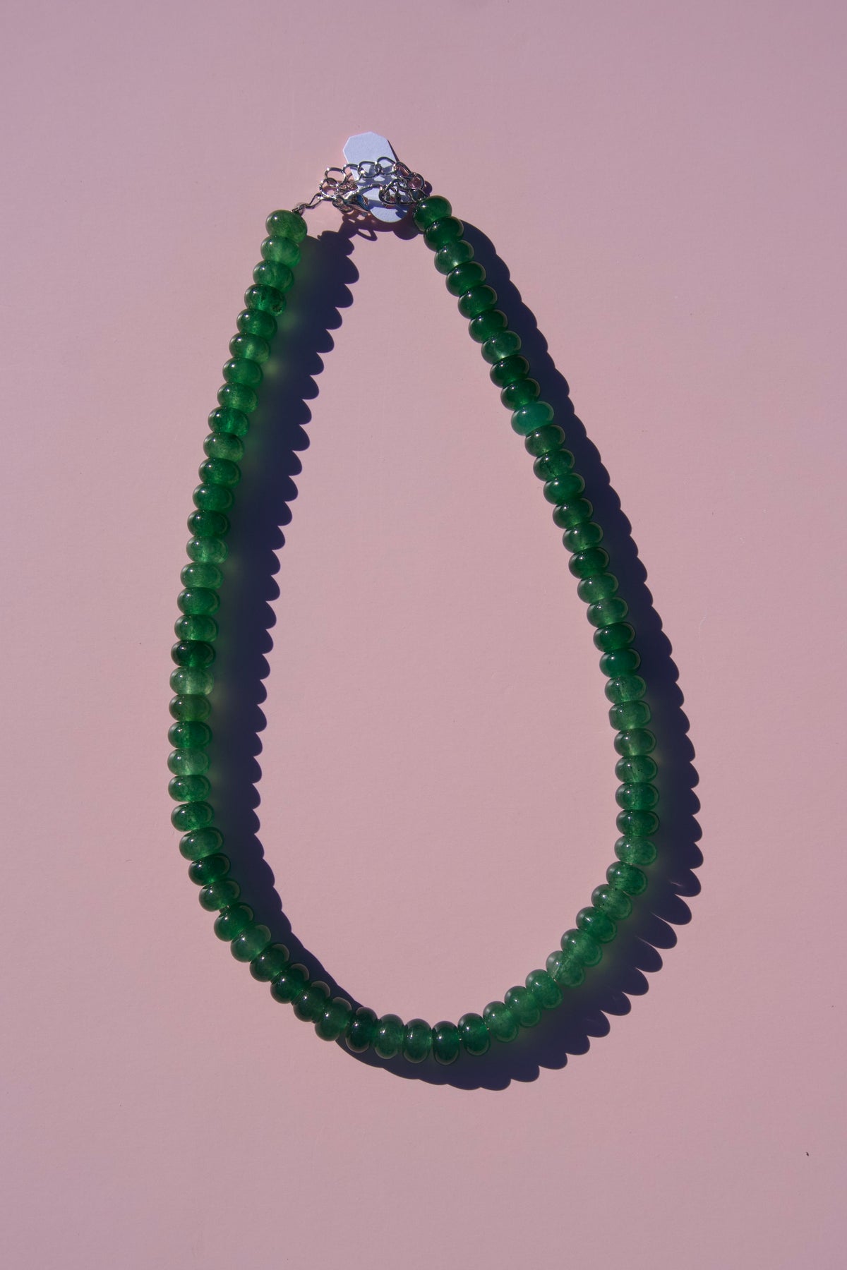 Kelly Green Beaded Necklace