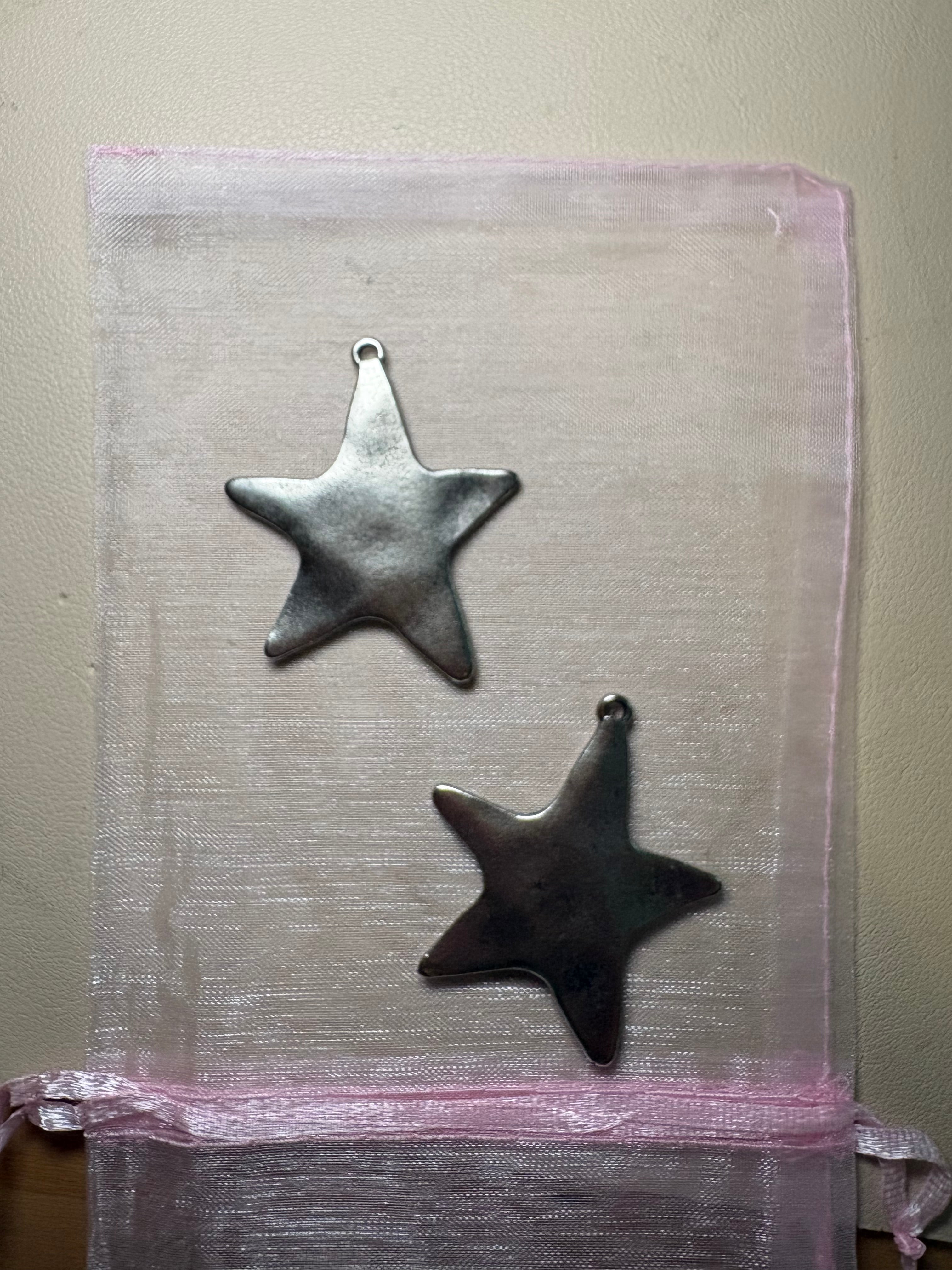 Pewter star charm-lg