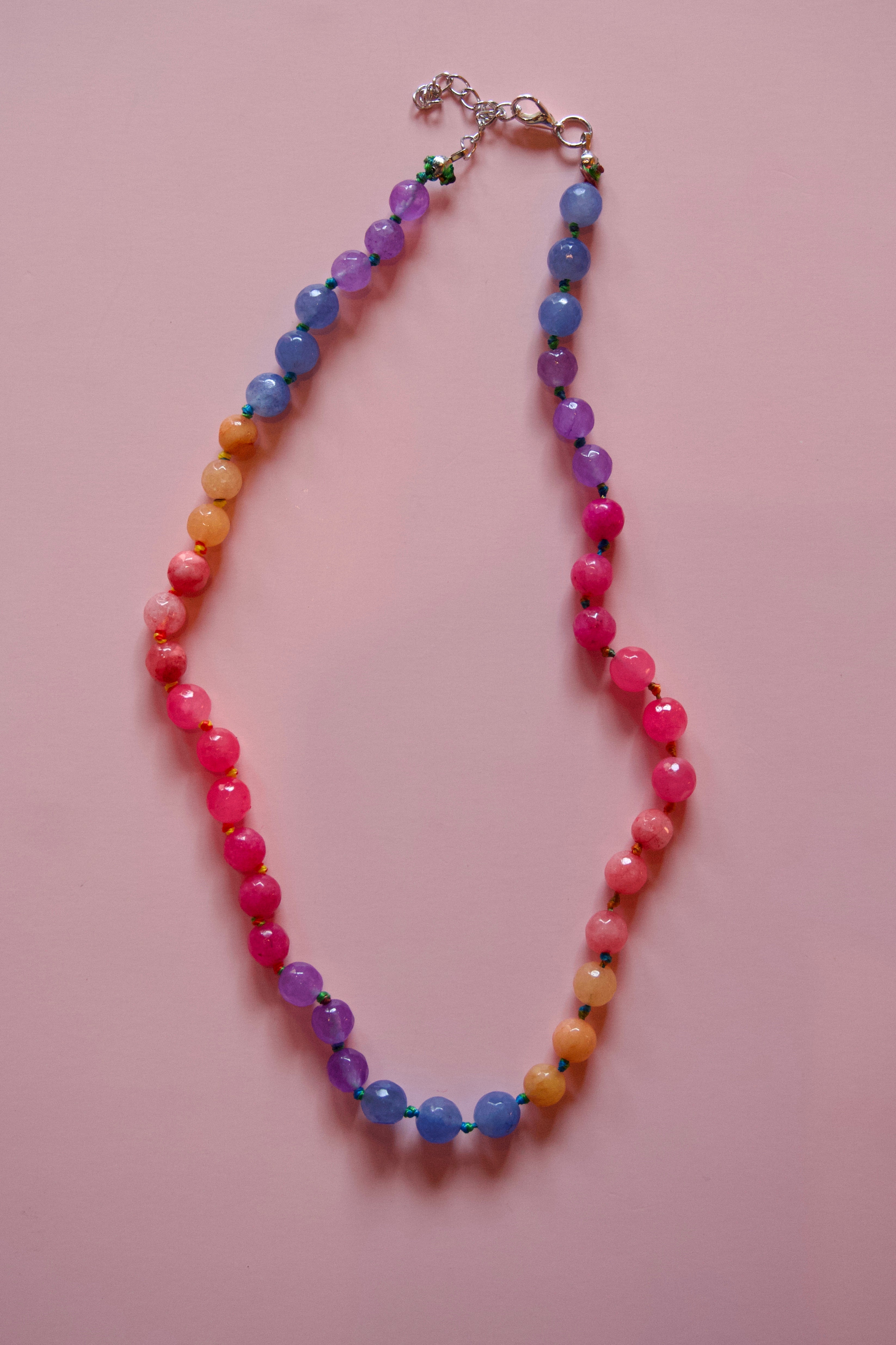 Pink+Purple+orange dream necklace