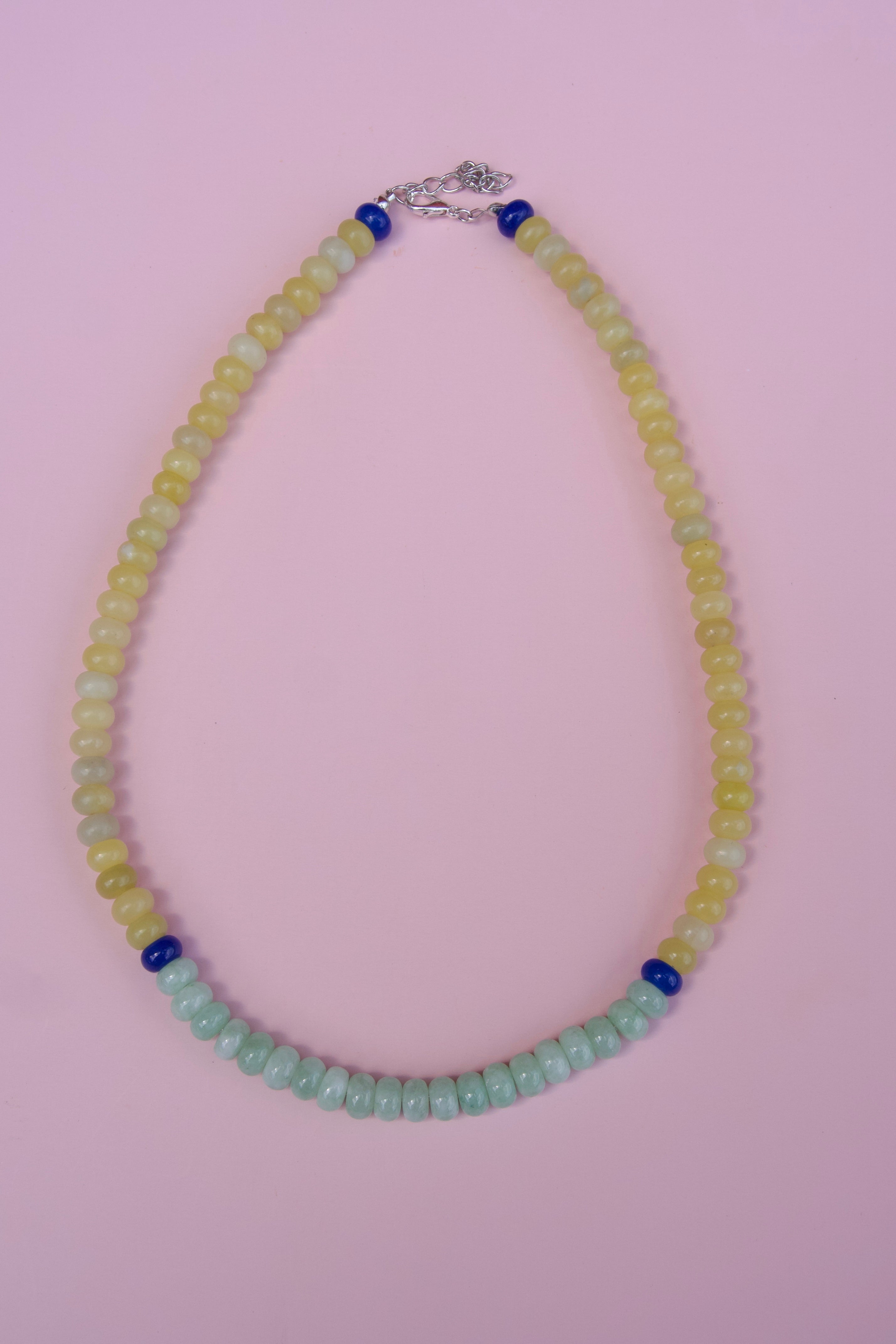 Lemon Jade+ Seafoam necklace