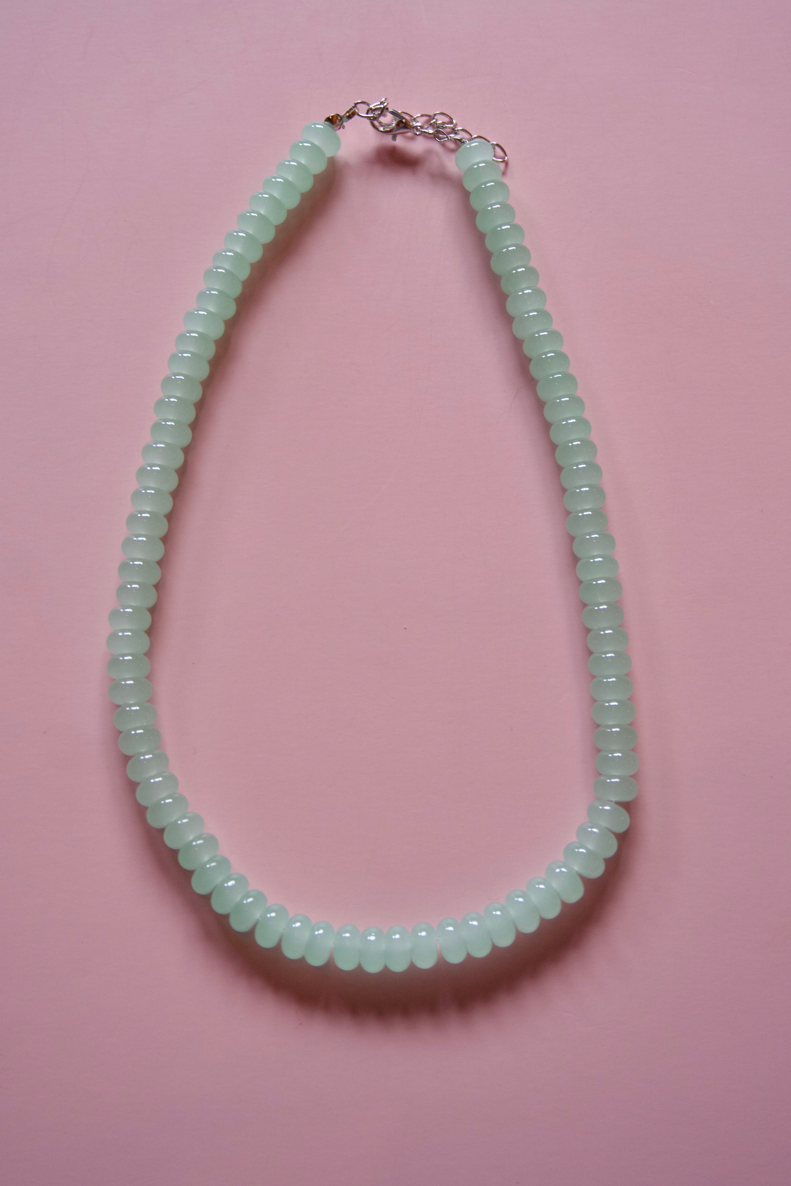 Mint green necklace
