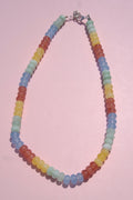 Yellow+blue+green+brown necklace