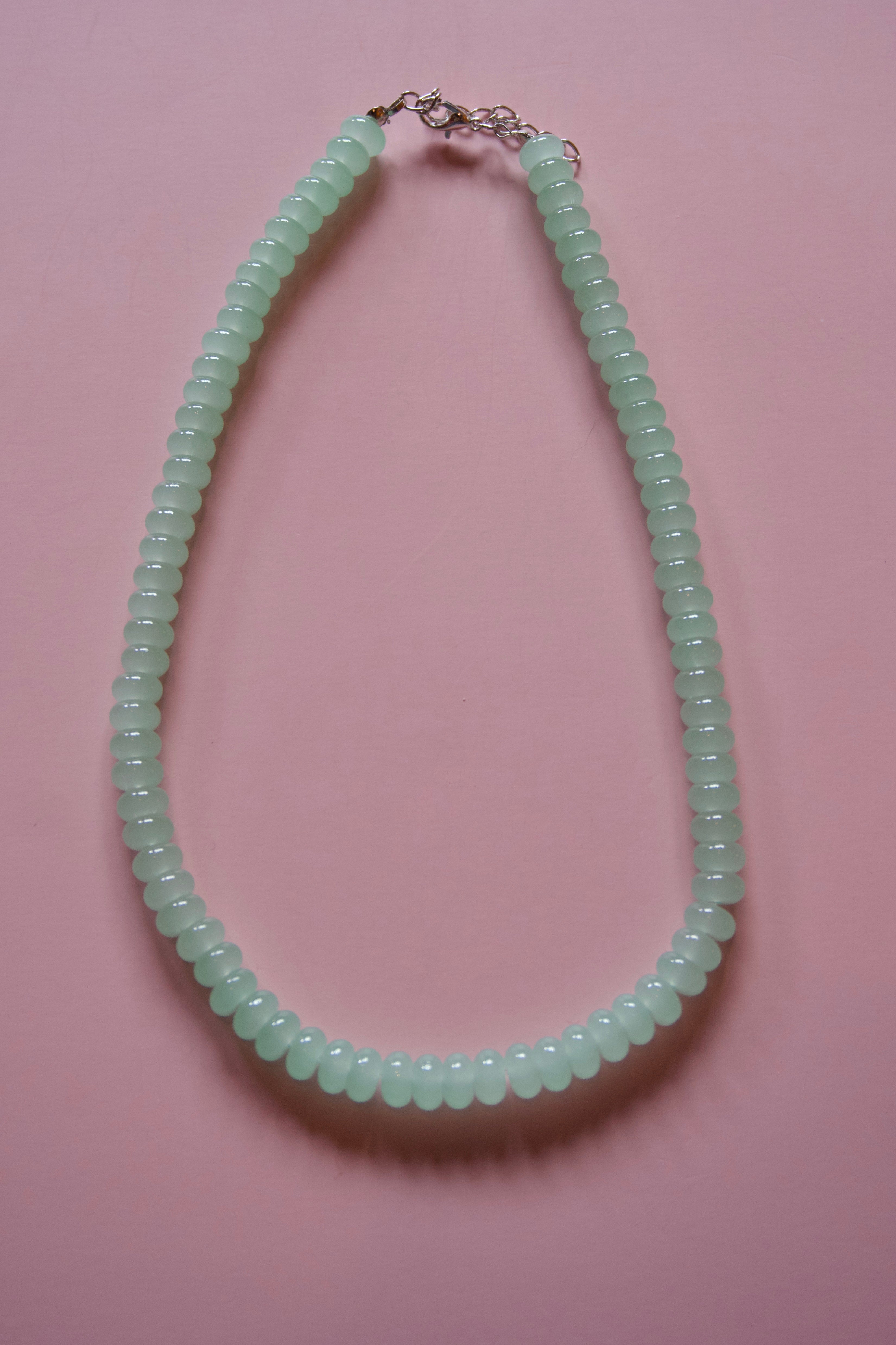 Mint green necklace