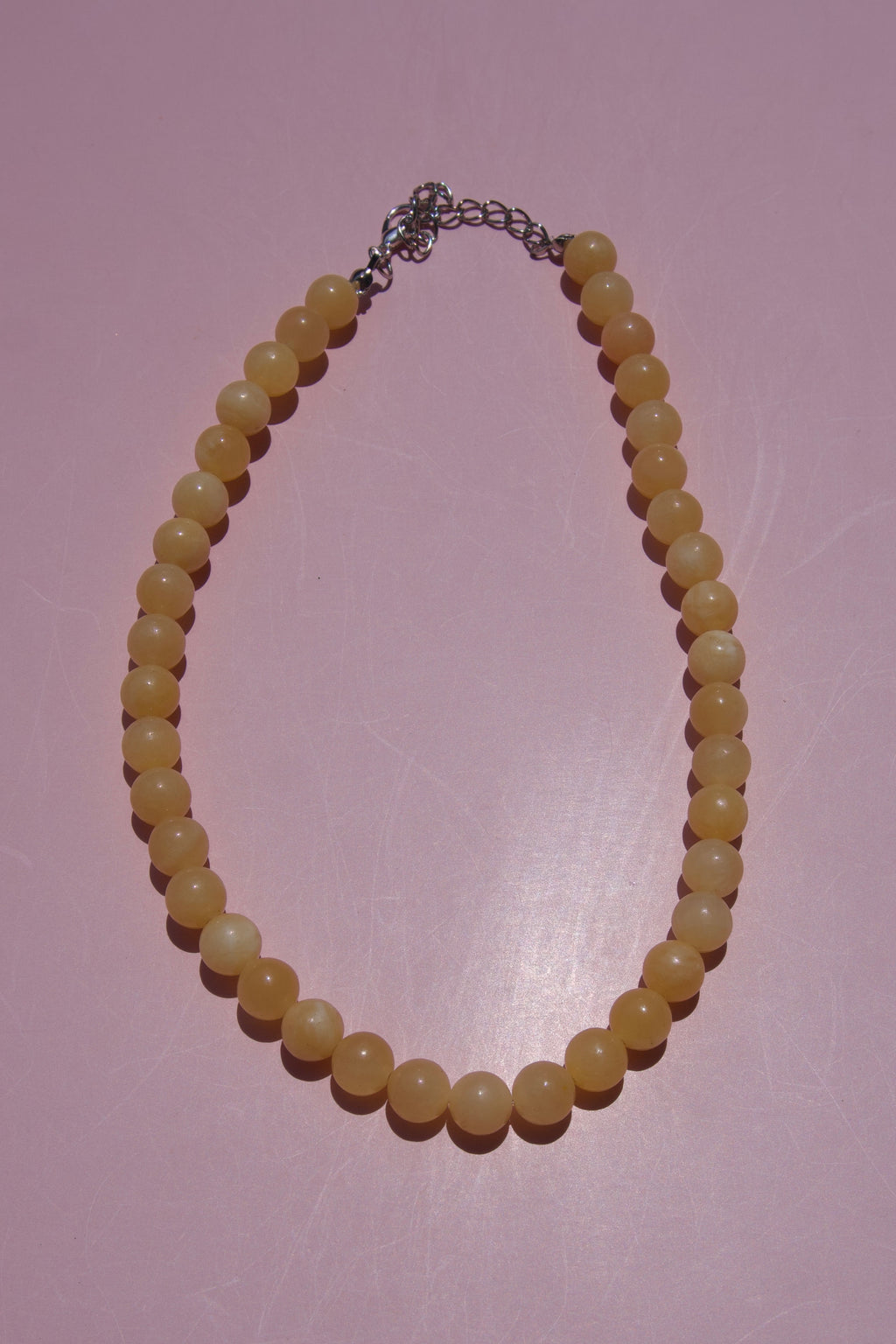 Butter yellow necklace-8mm