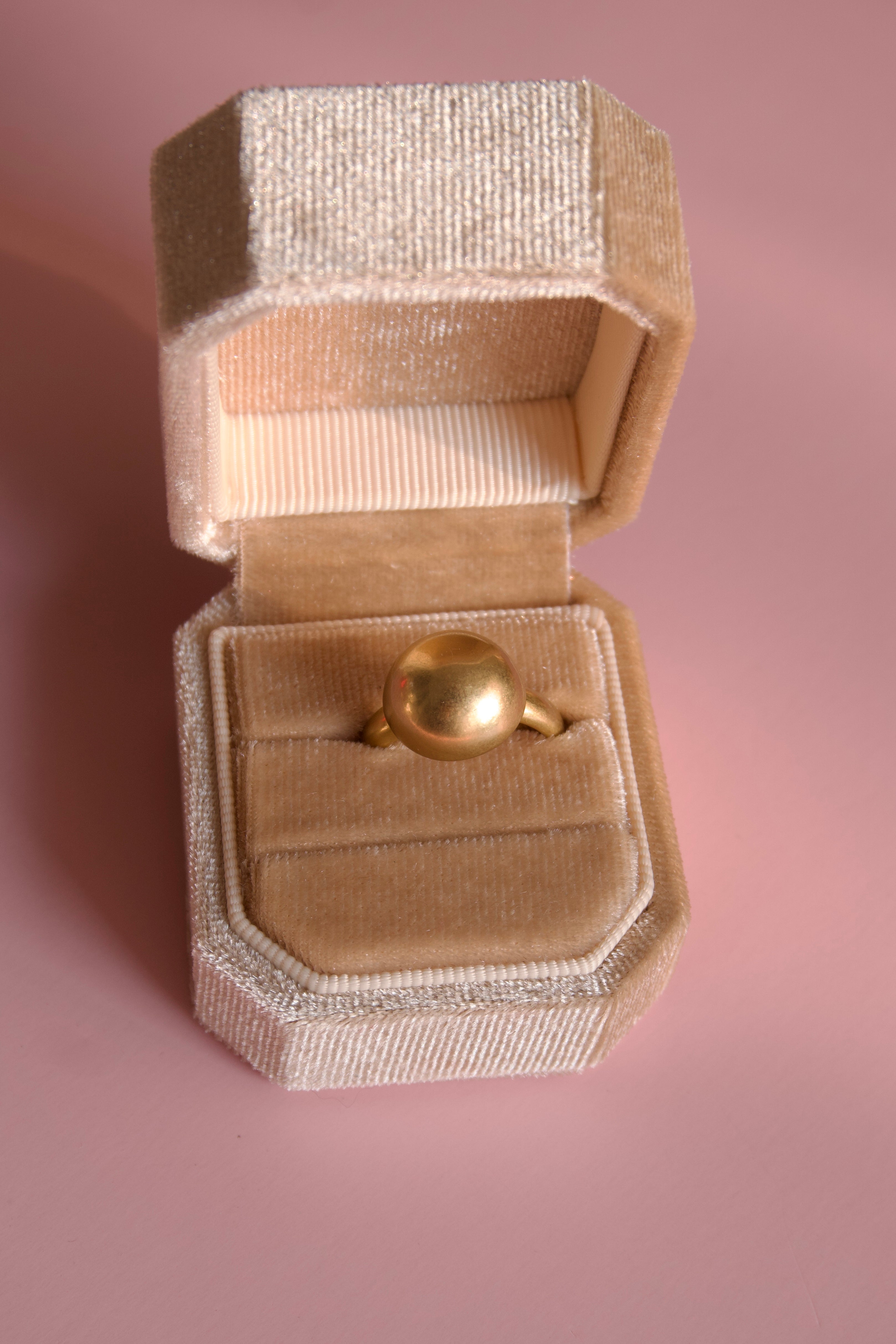 Gold dome ring