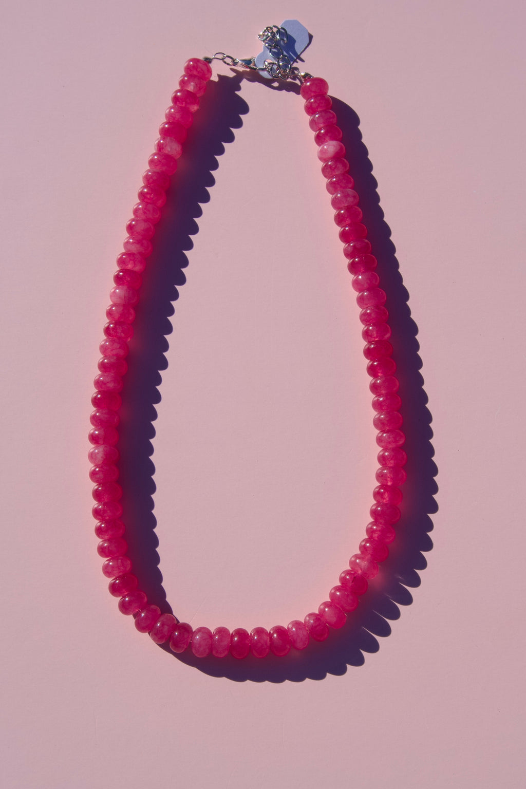 Pink grapefruit necklace
