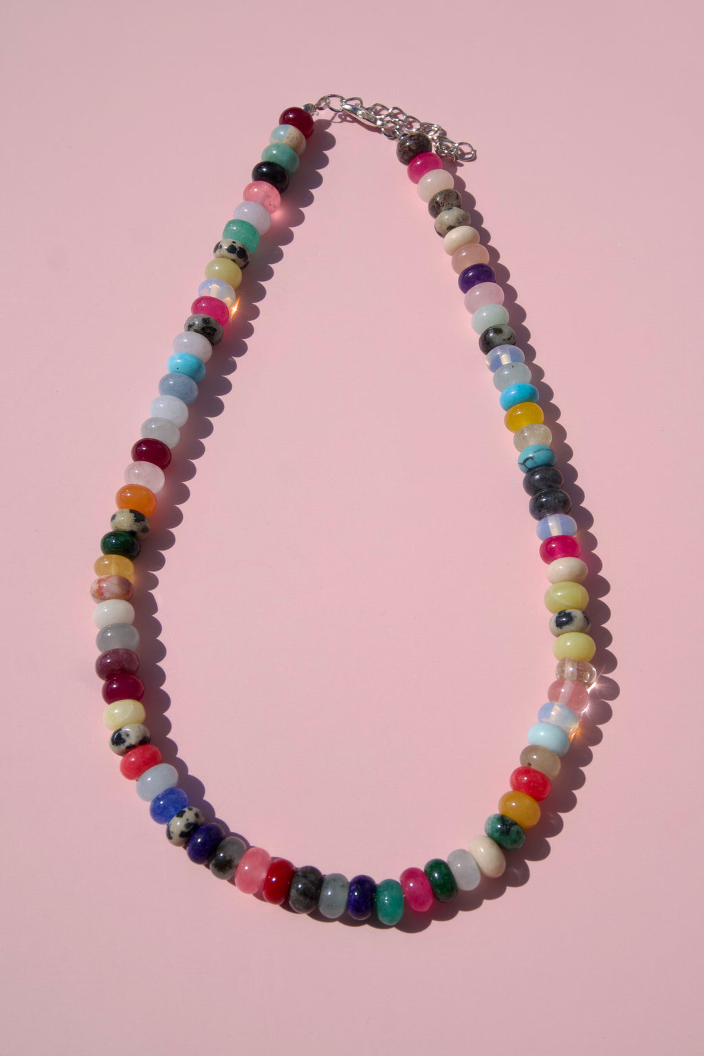 Multicolor beaded necklace
