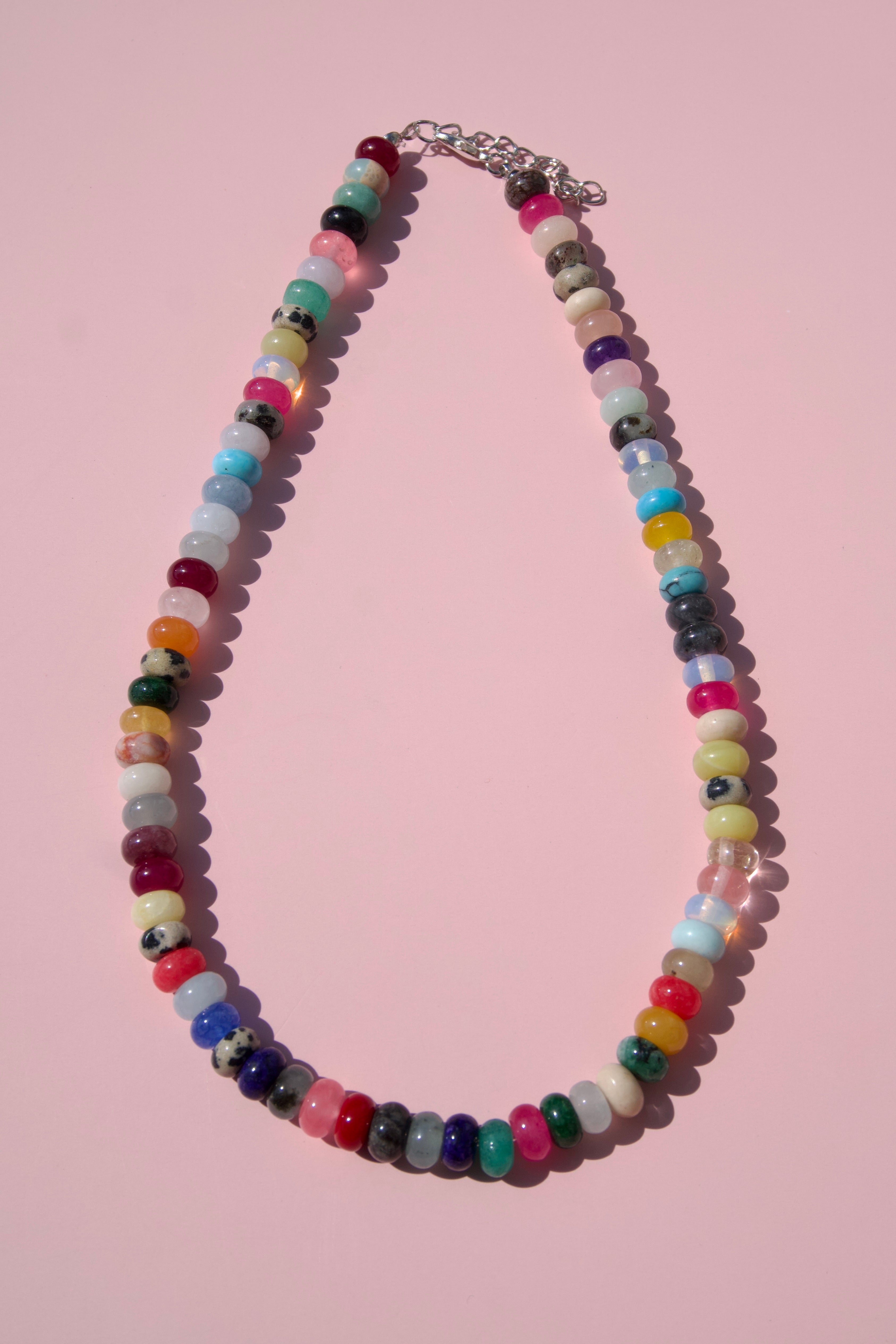 Multicolor beaded necklace