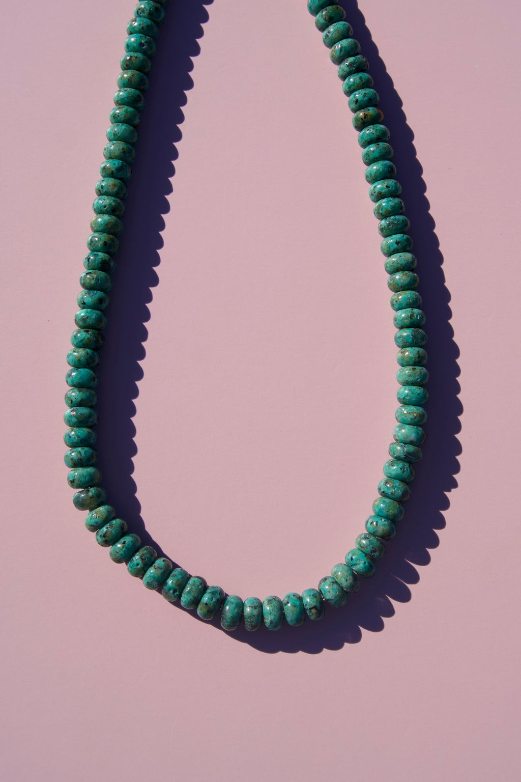 Green turquoise beaded necklace