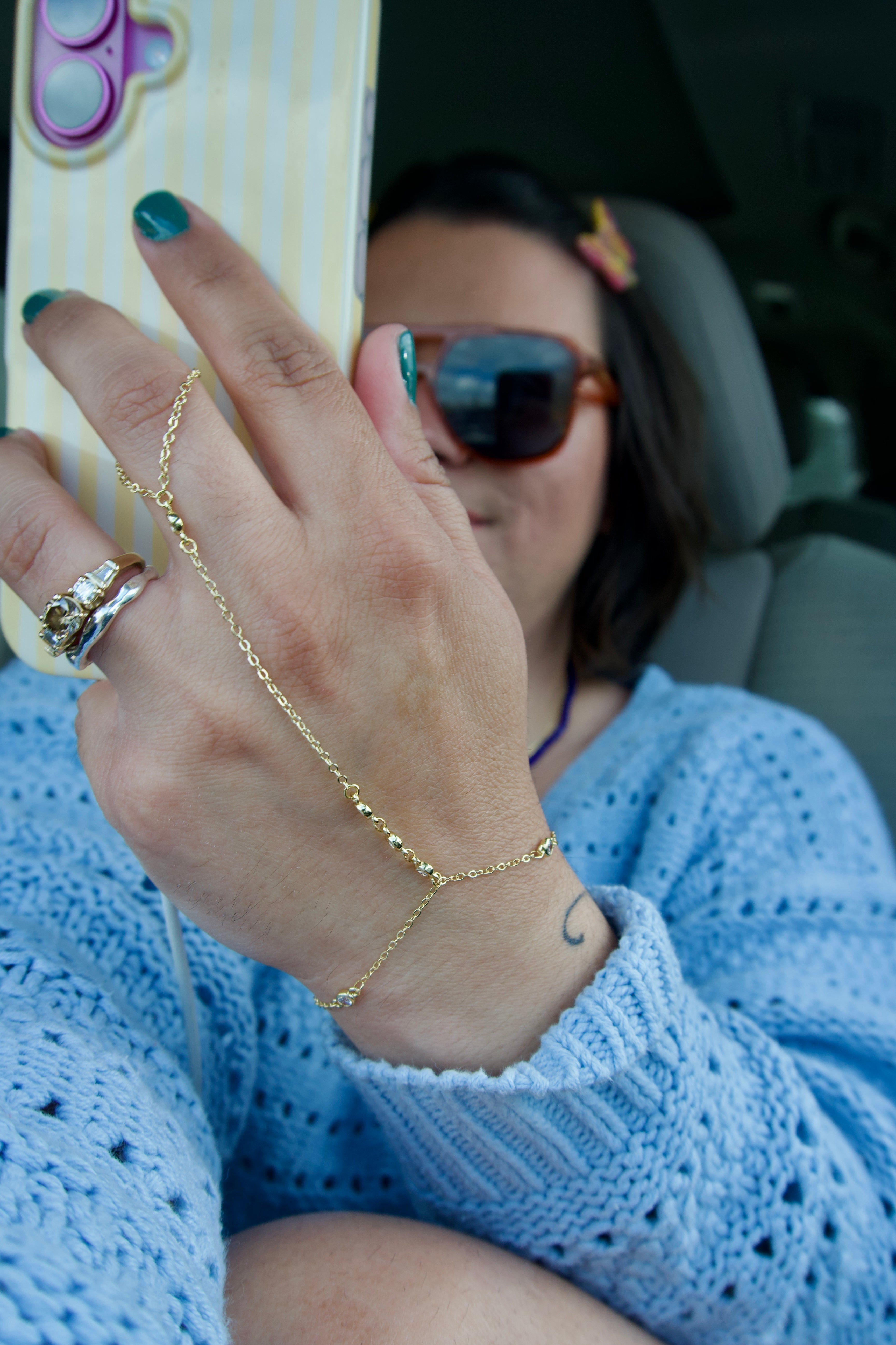 Gold Hand chain Bracelets