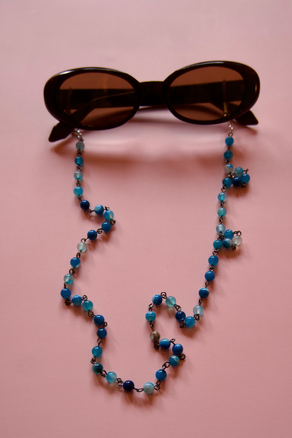 Blue glasses chain/necklace