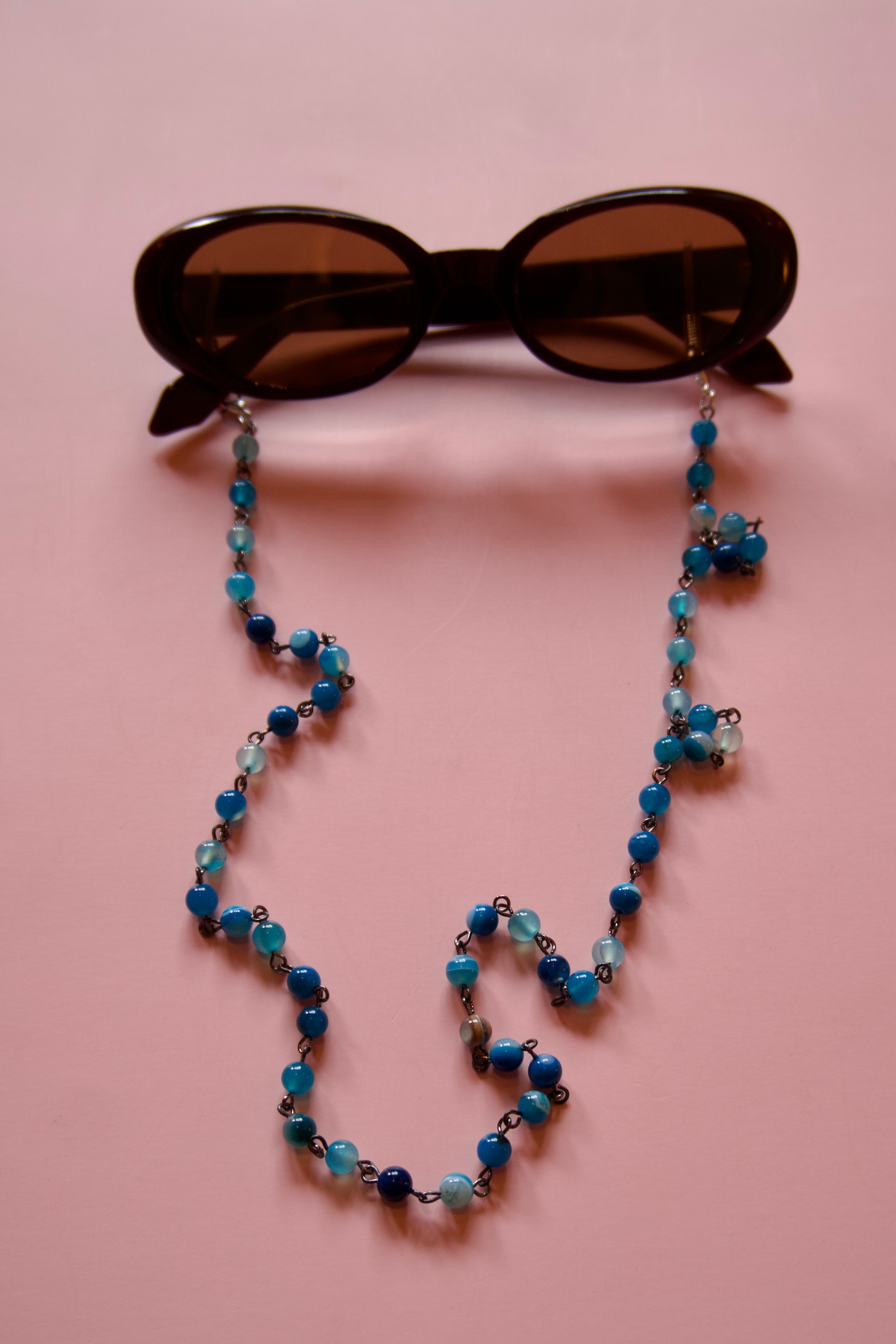 Blue glasses chain/necklace