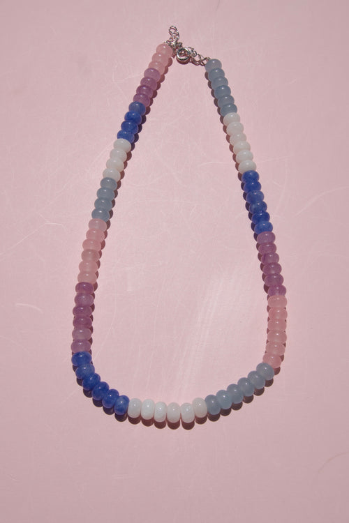 Blush, lavender & blue necklace