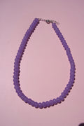 Purple Jade beaded necklace