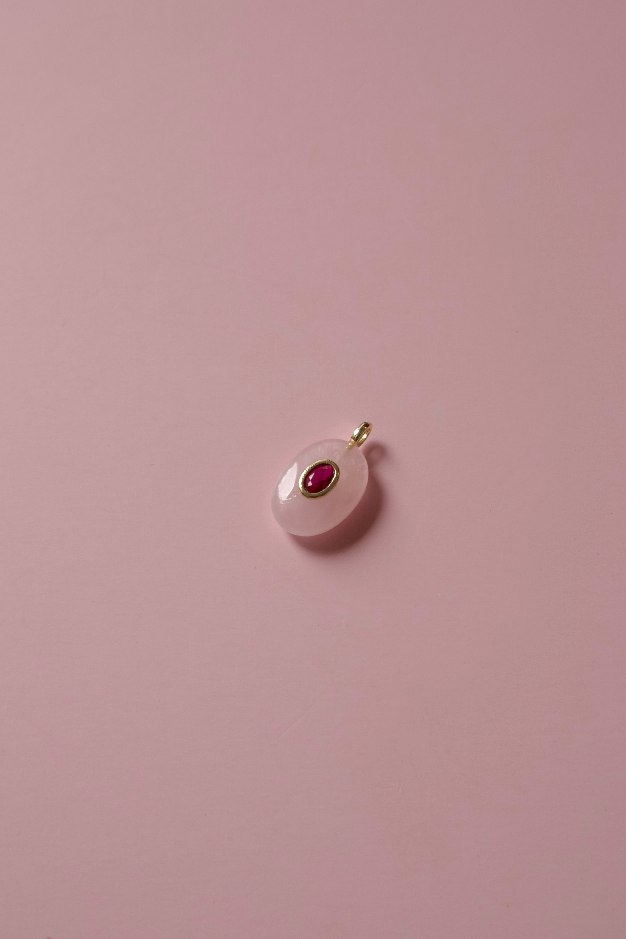 Rose quartz charm