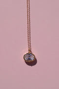 Oval charm necklace