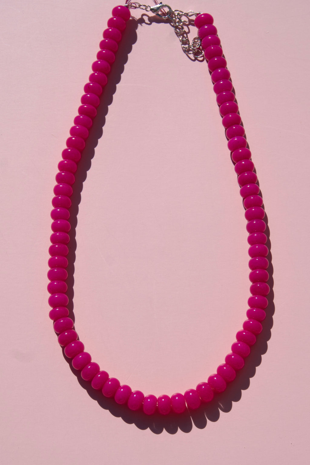 Hey hottie pink necklace