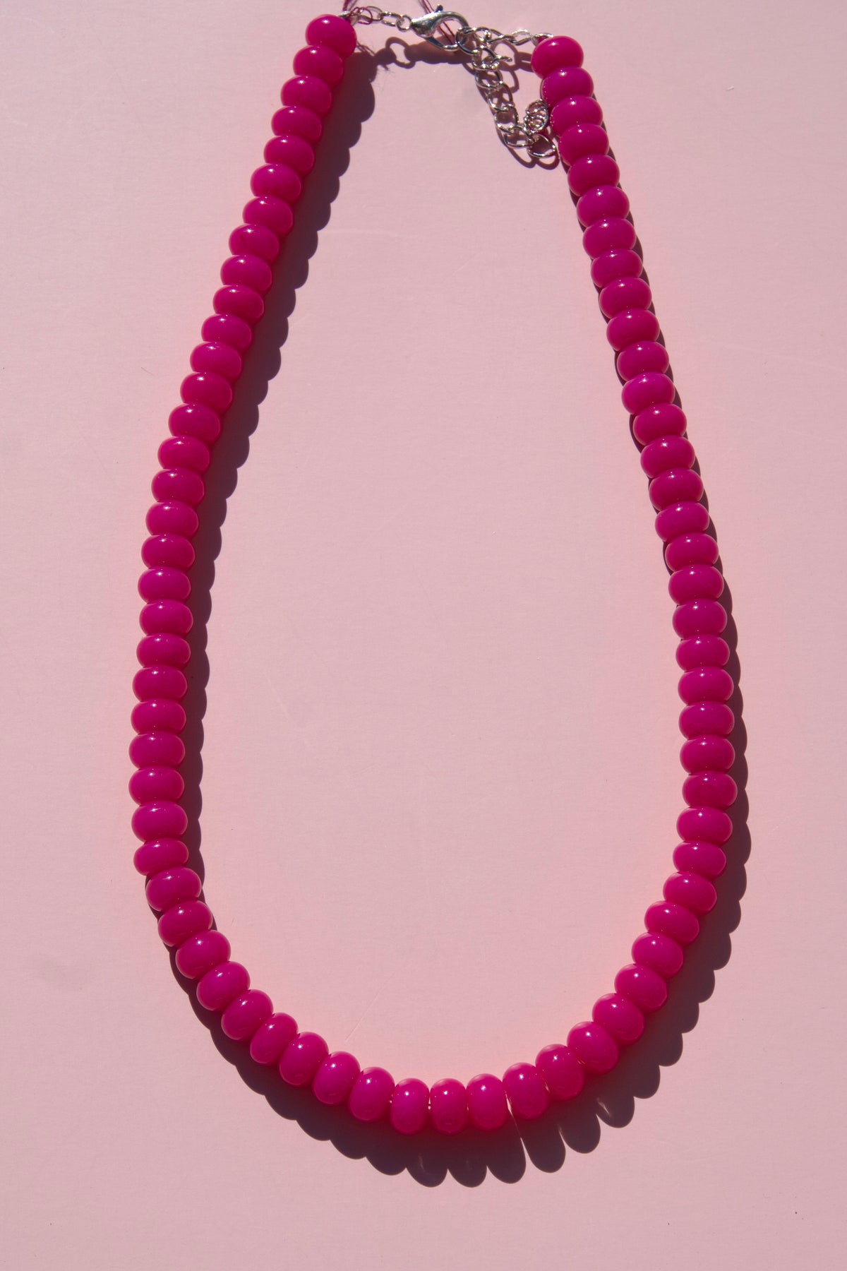 Hey hottie pink necklace